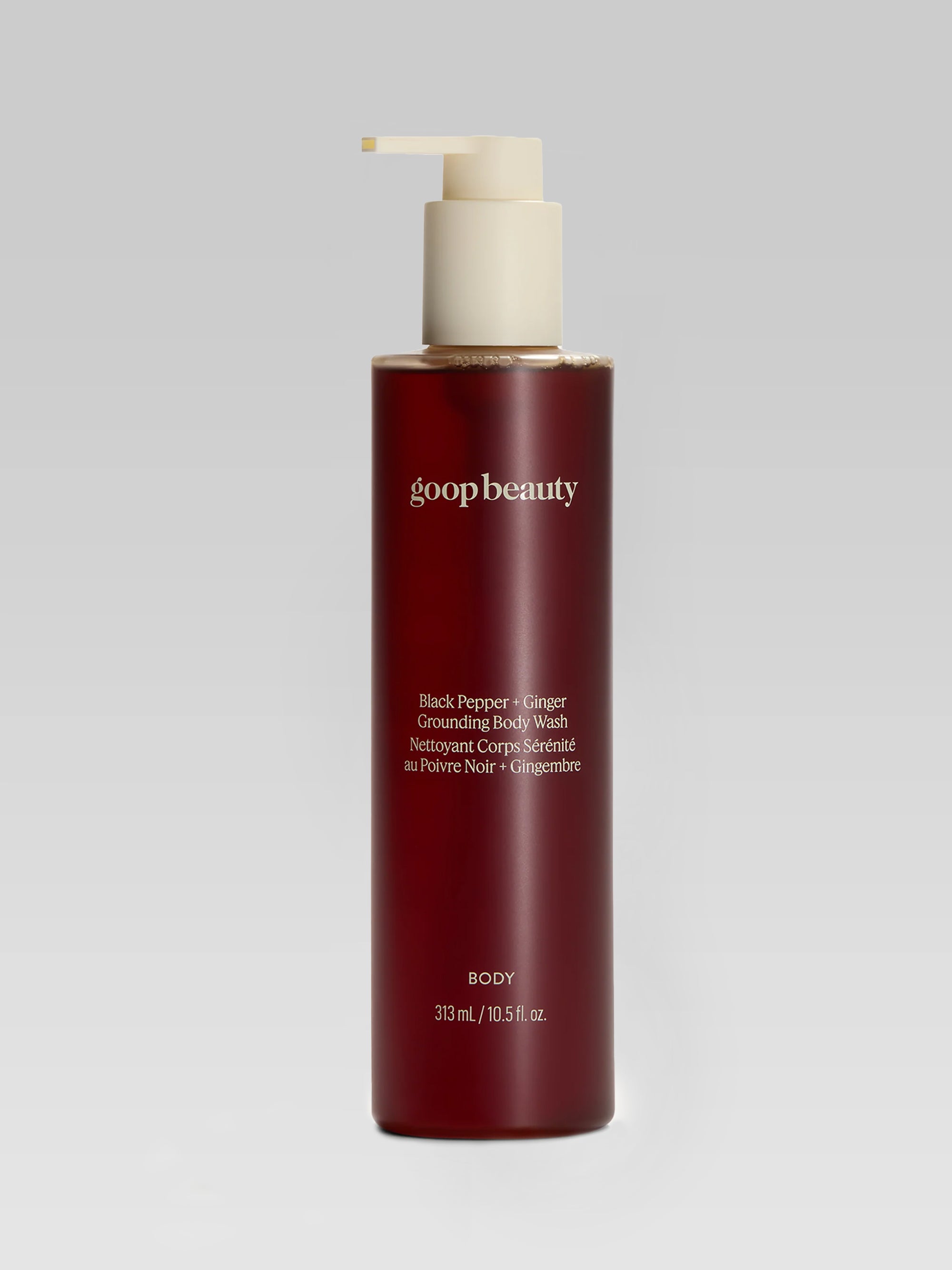goop beauty Black Pepper + Ginger Grounding Body Wash product shot