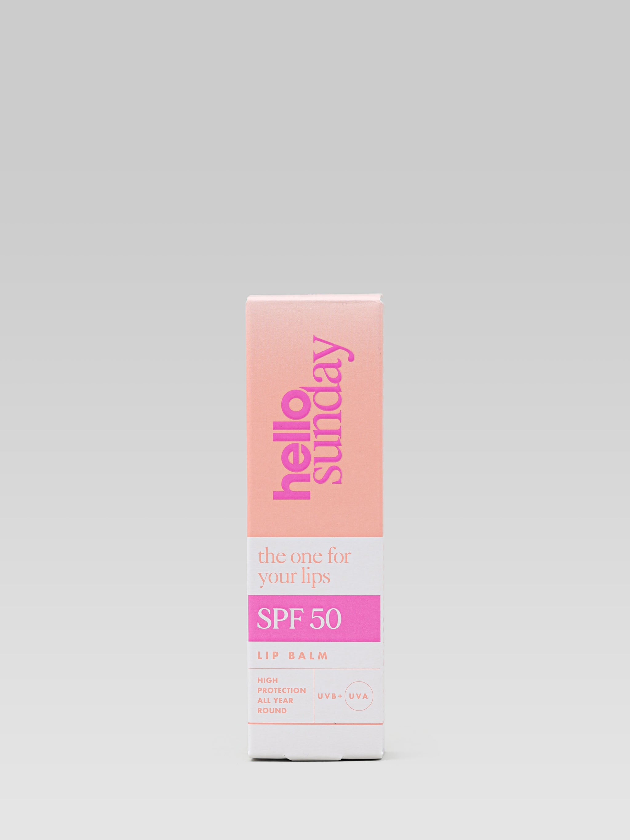 Hello Sunday The One for your lips balm SPF50 product packaging