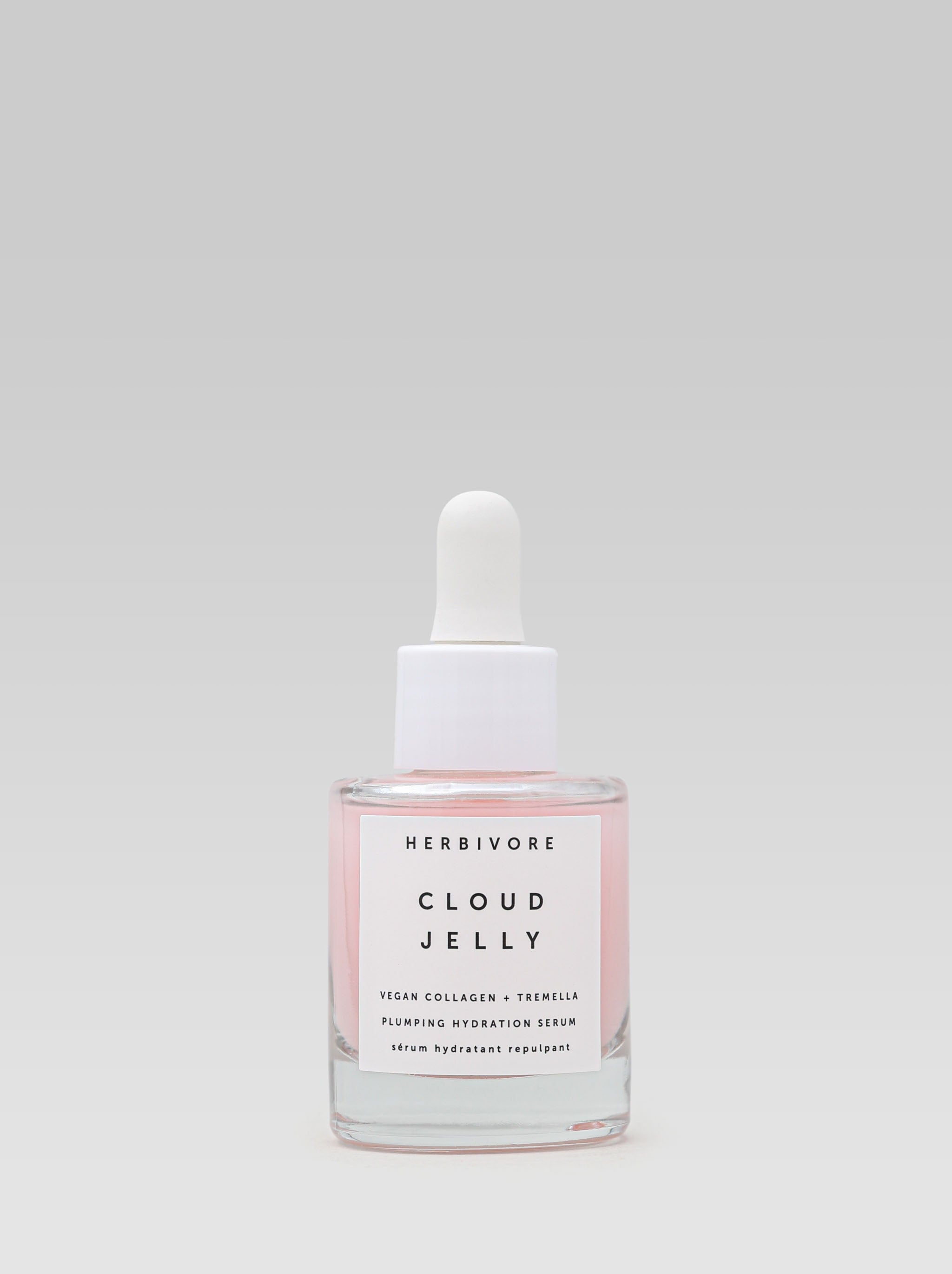HERBIVORE BOTANICALS Vegan Collagen Cloud Jelly Pink Plumping Hydration Serum product shoot 