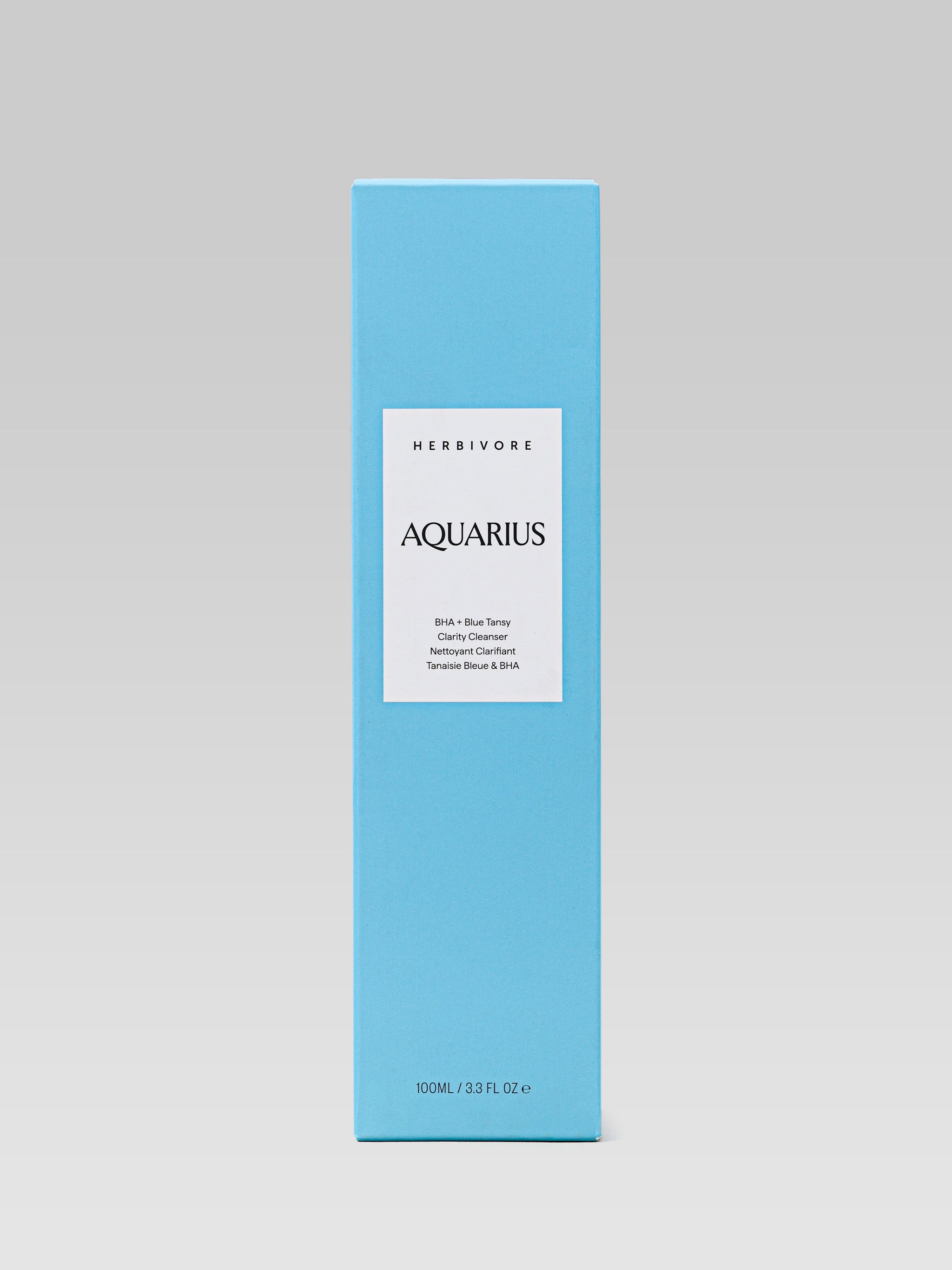 HERBIVORE BOTANICALS Aquarius BHA + Blue Tansy Clarity Cleanser packaging