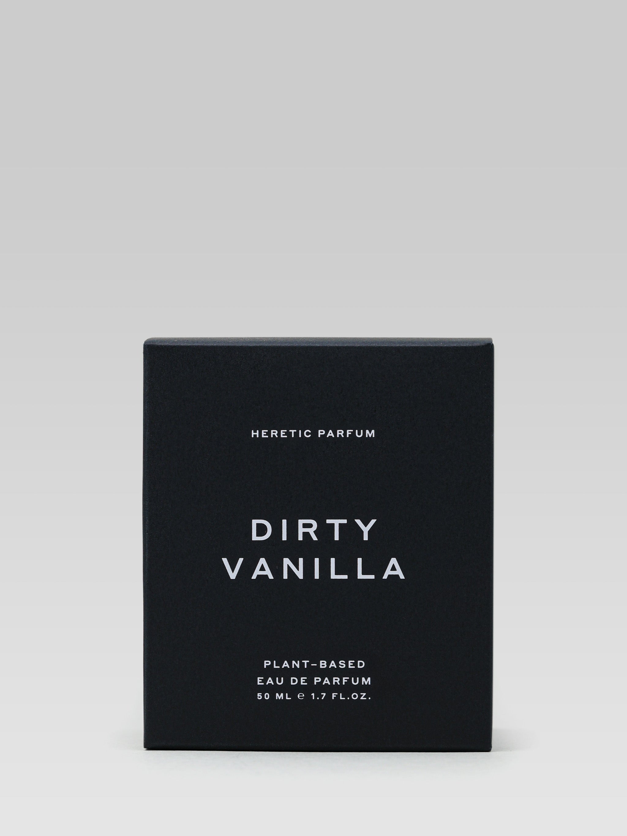Heretic Parfum Dirty Vanilla product packaging 
