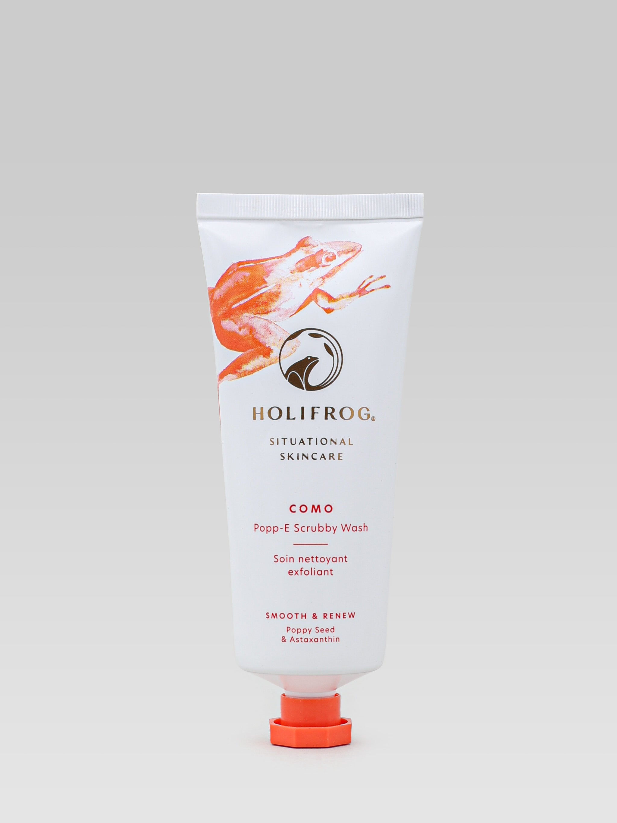 HOLIFROG Como Popp-E Scrubby Scrub Peeling Exfoliant Smooth and renew Wash product shot