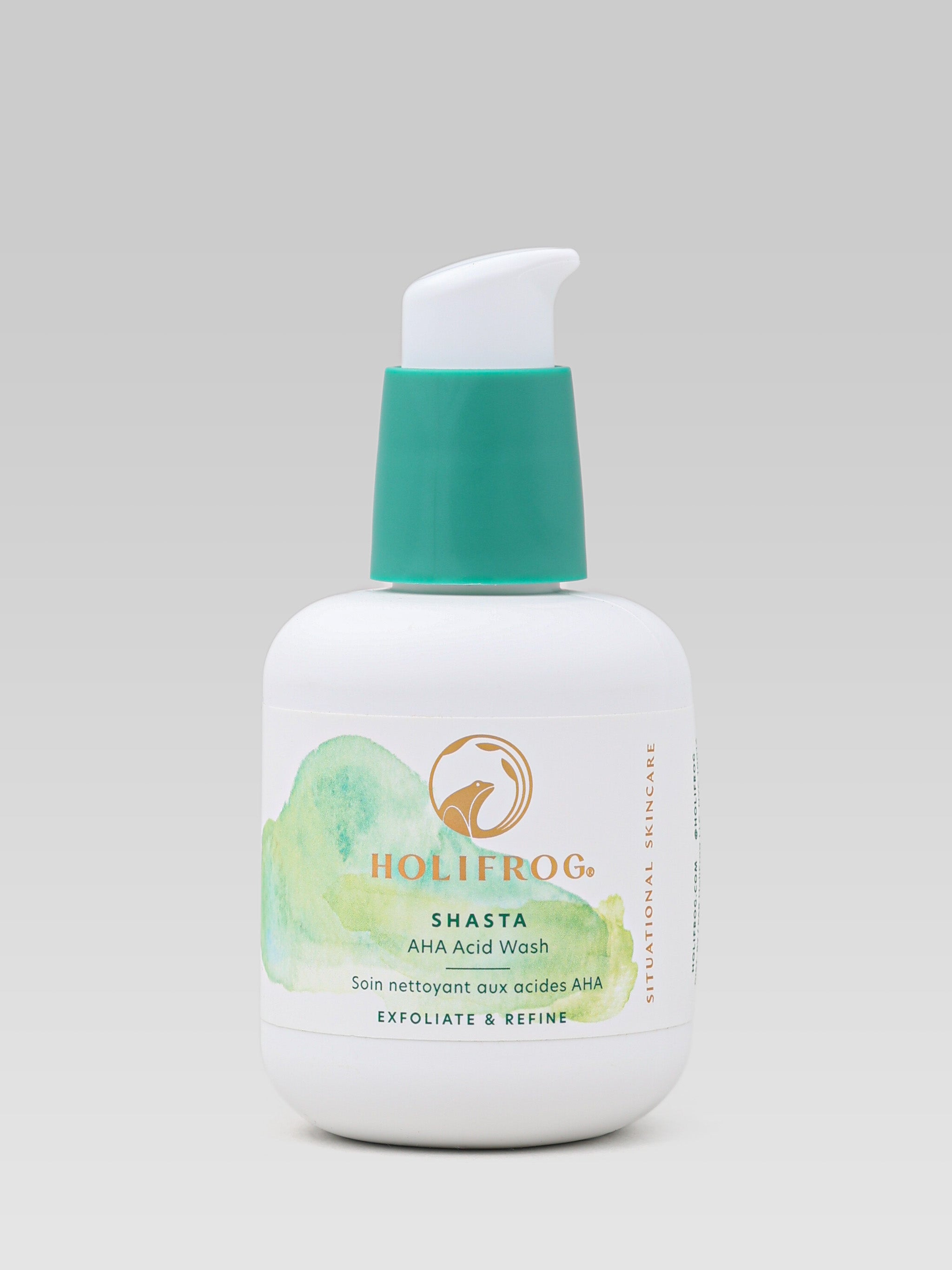 HOLIFROG Shasta AHA Acid Wash product wash exfoliate and refine 