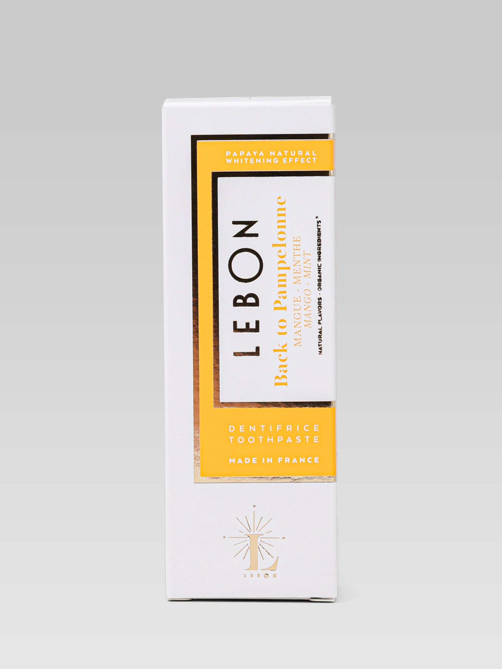 LEBON Toothpaste Back to Pampelonne product packaging