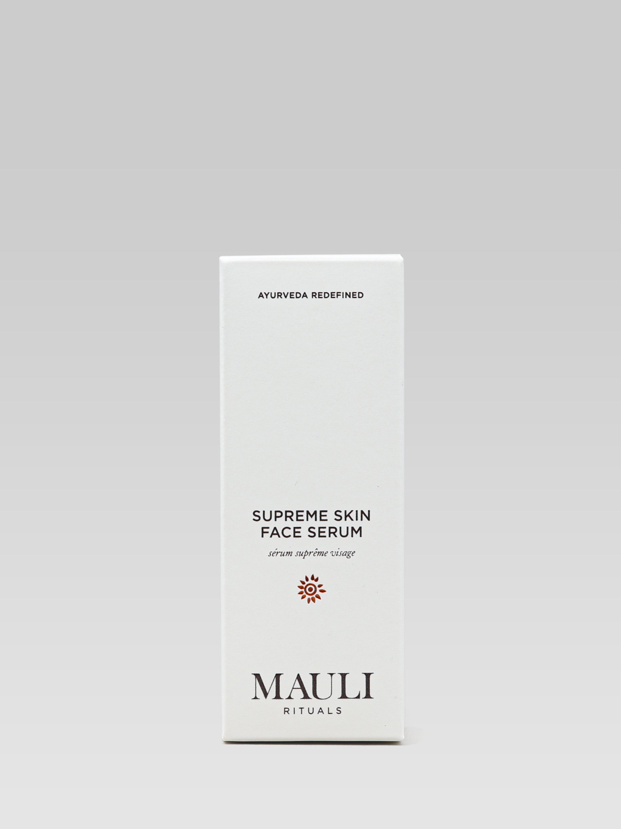 MAULI Supreme Skin Face Serum packaging