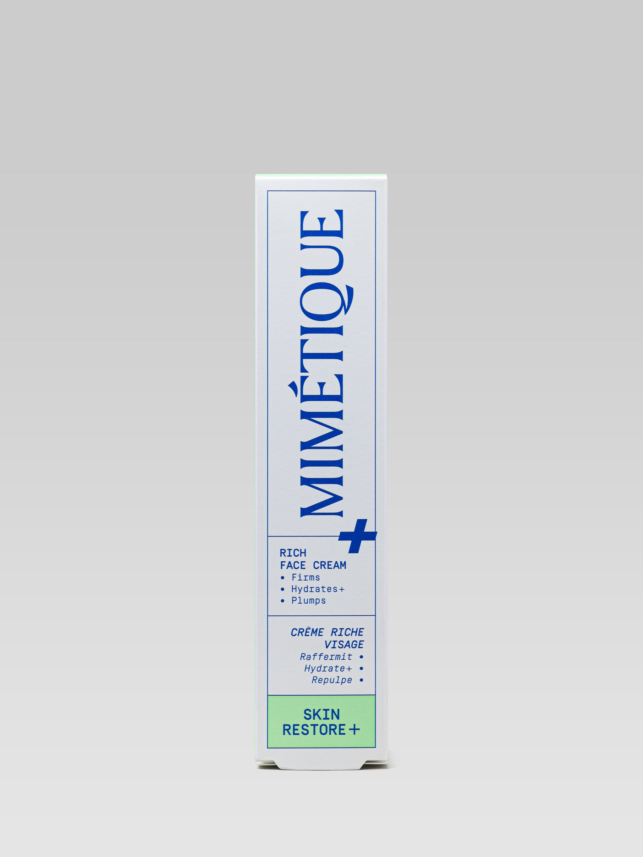 MIMÉTIQUE Skin Restore+ Rich Face Cream packaging