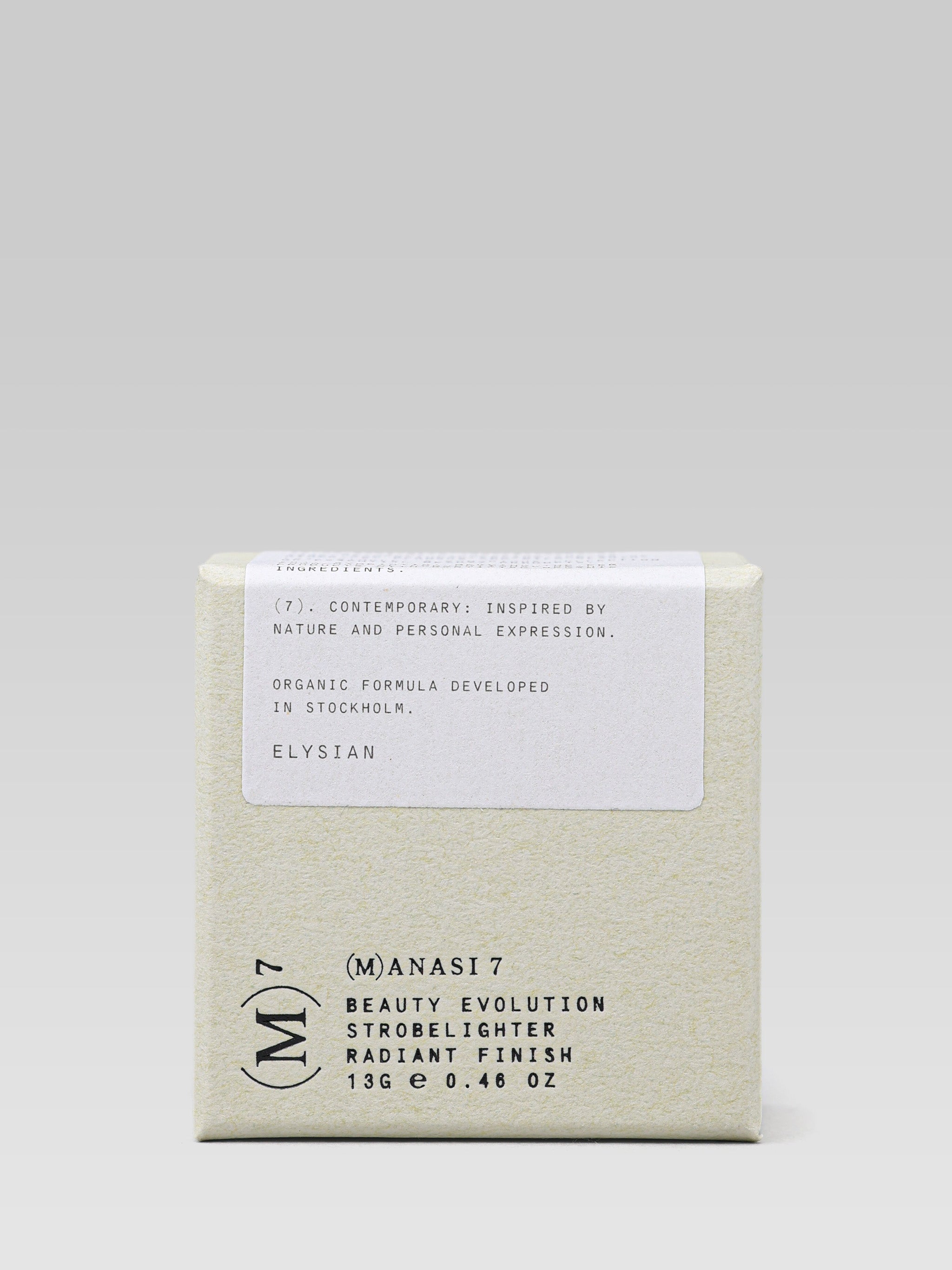 Manasi 7 Strobelighter Radiant Finish Elysian product packaging 