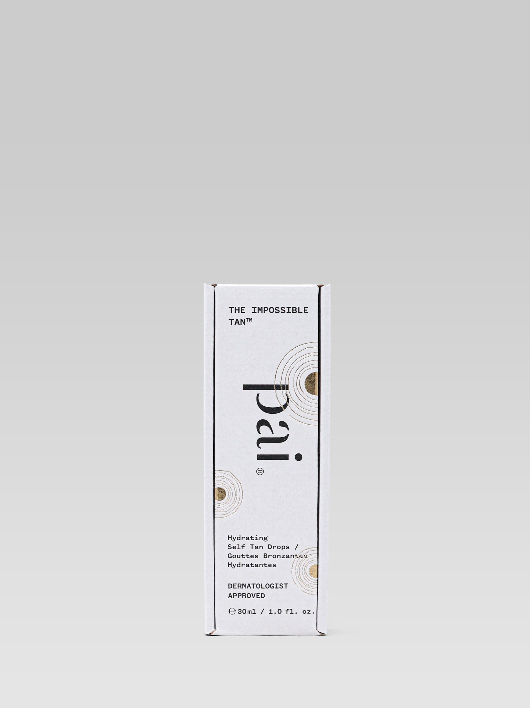 PAI The Impossible Tan™ Hydrating Self Tan Drops packaging