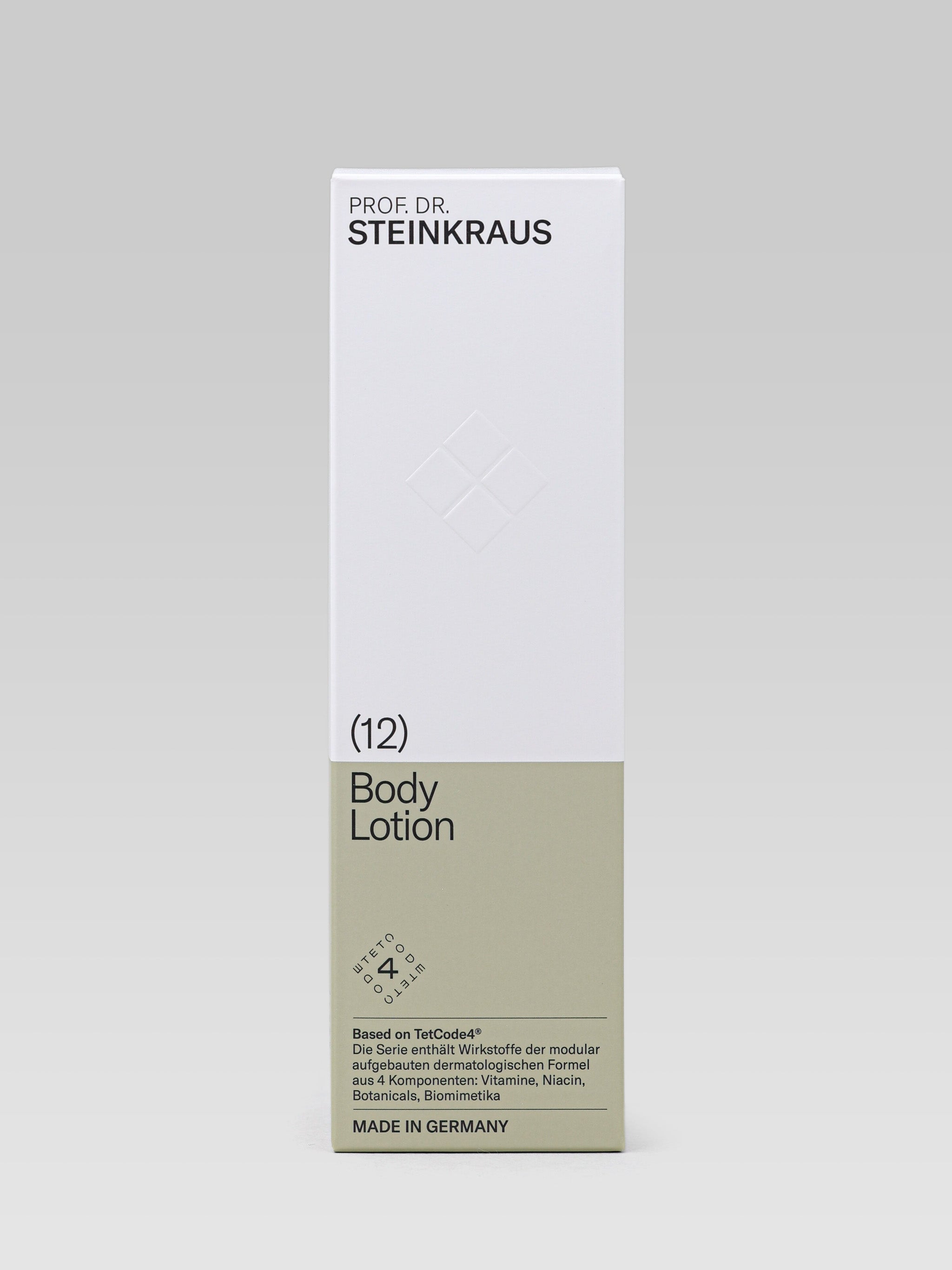 Prof Dr Steinkraus Body Lotion product packaging natural cosmetic body 