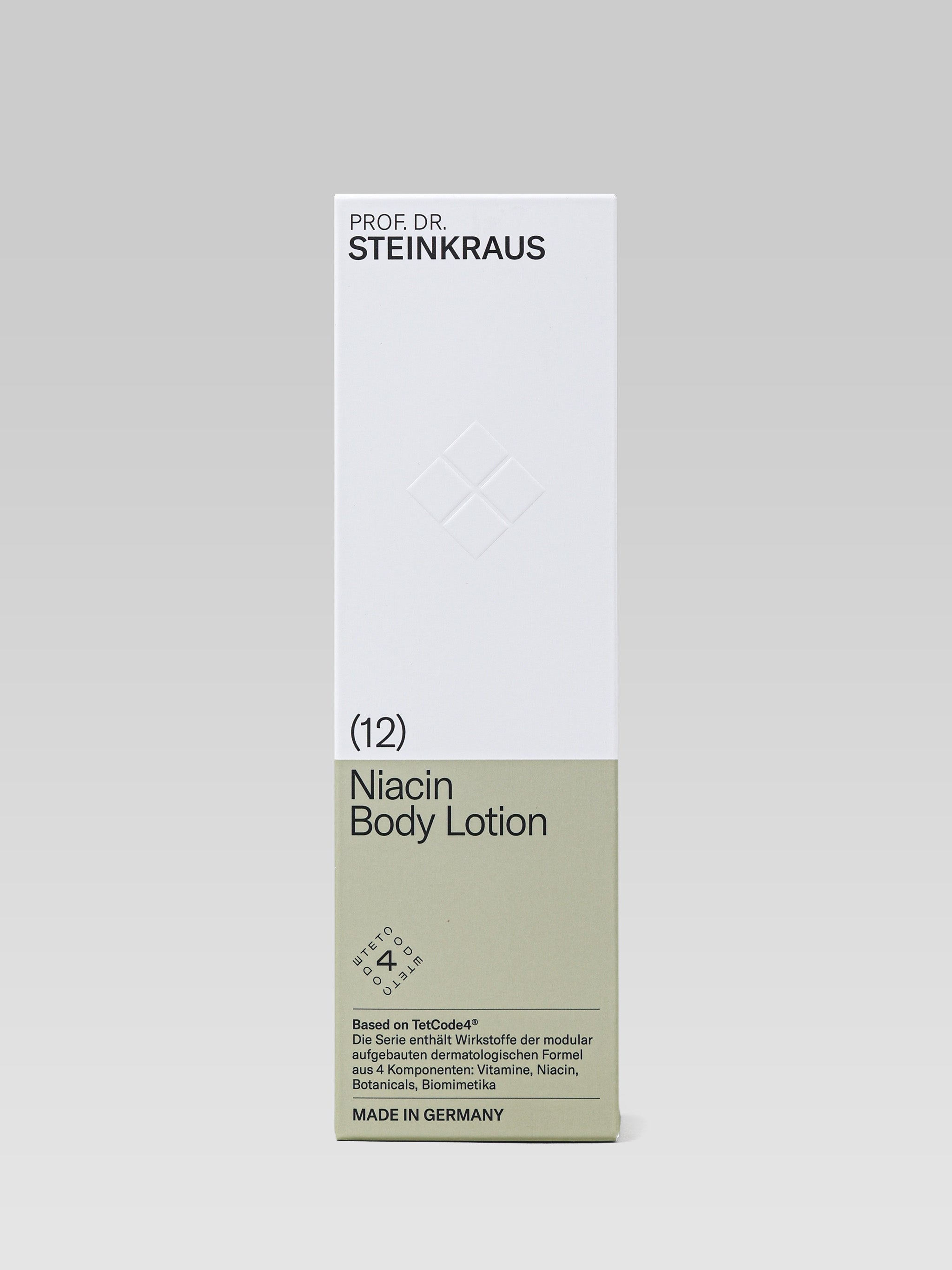 PROF. DR. STEINKRAUS Niacin Body Lotion packaging