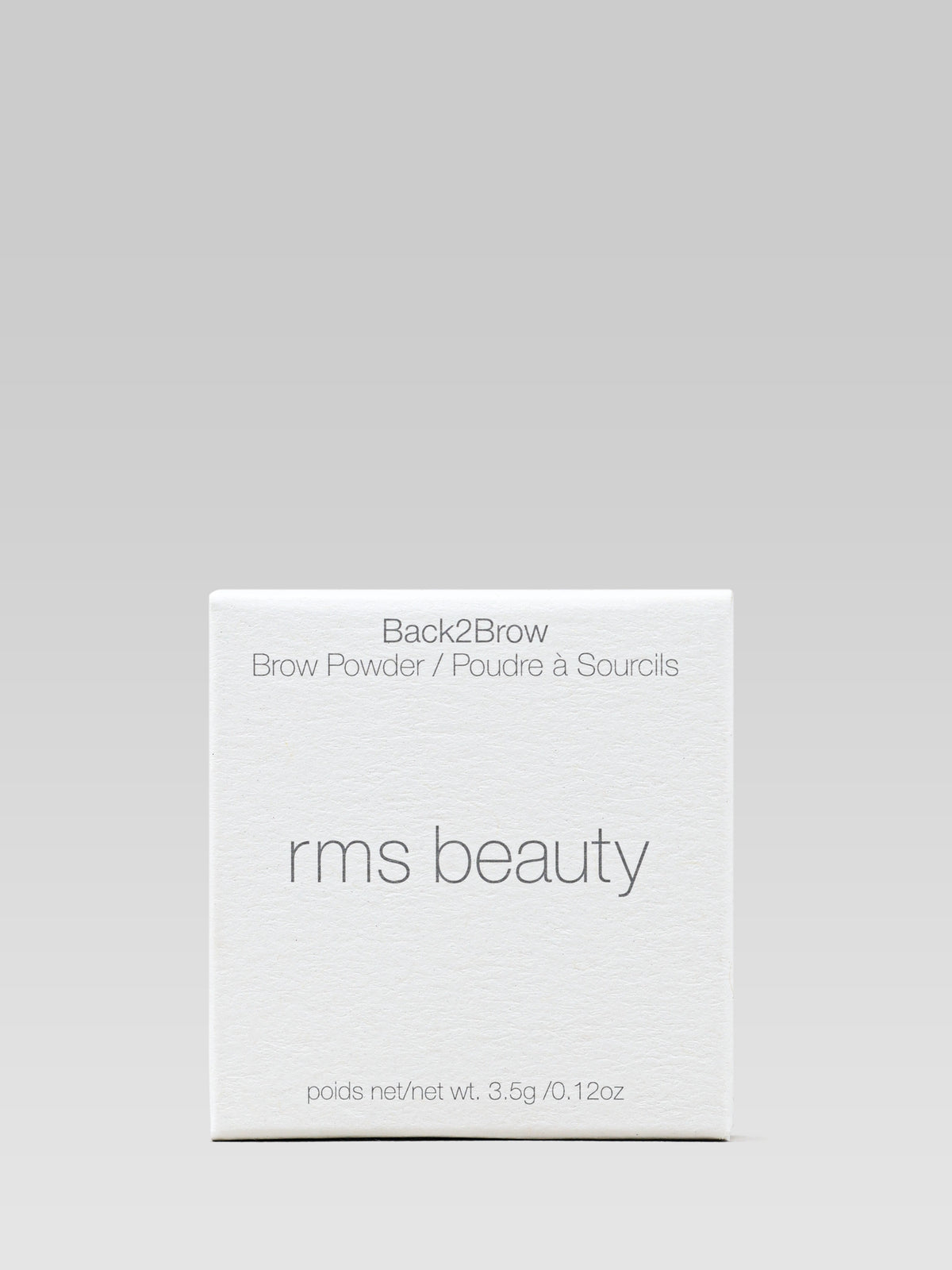RMS BEAUTY Back2Brow Powder in Light packaging