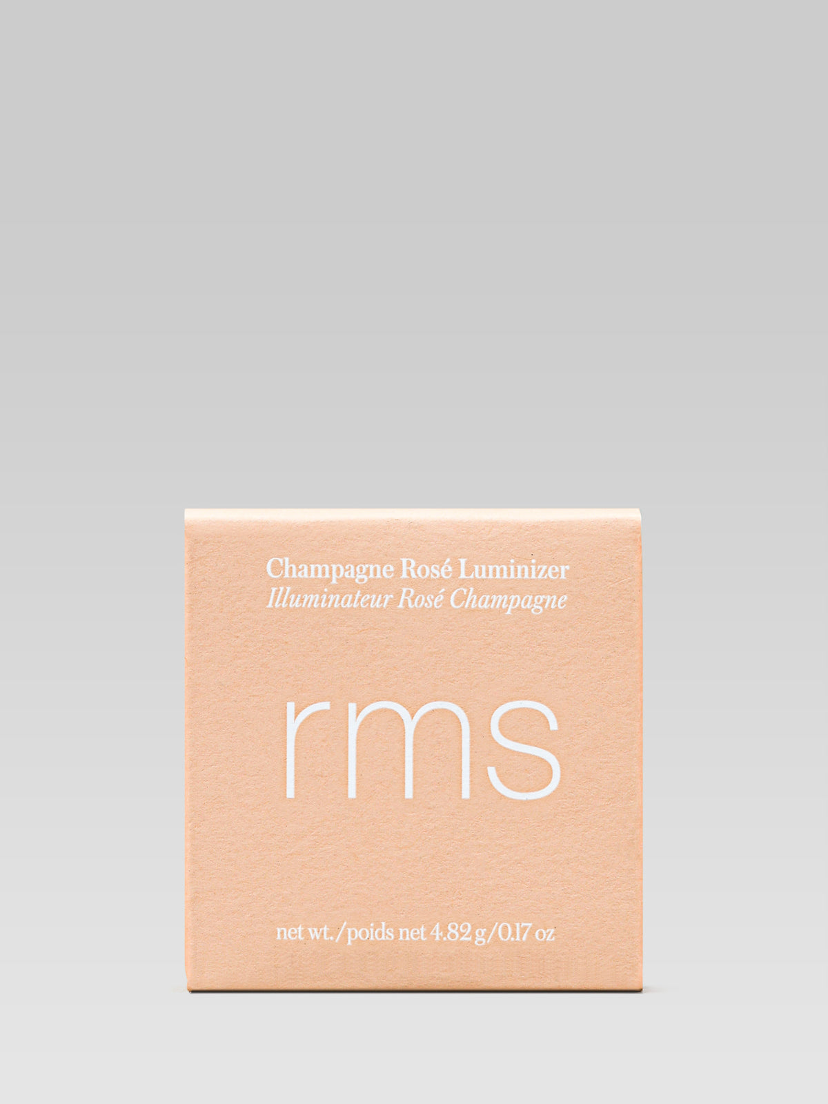 RMS BEAUTY Luminizer in Champagne Rose packaging