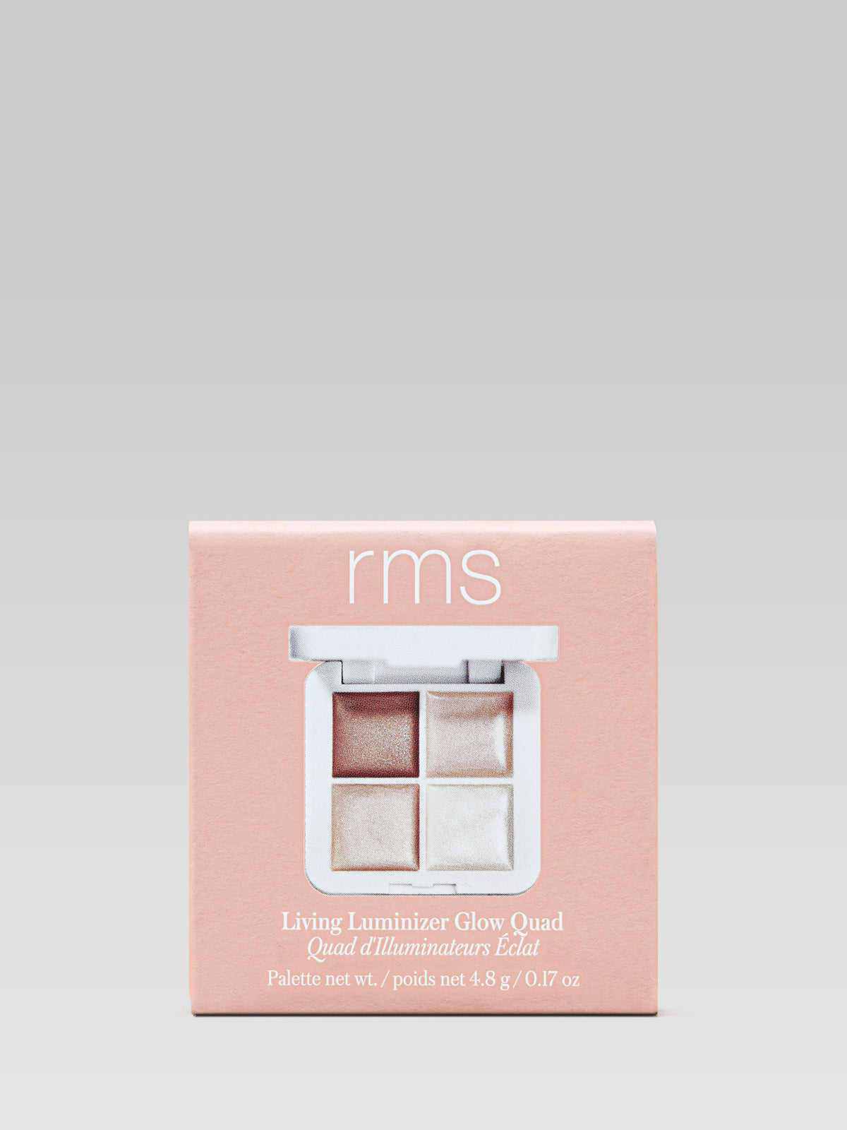 RMS BEAUTY Living Luminizer Glow Quad packaging
