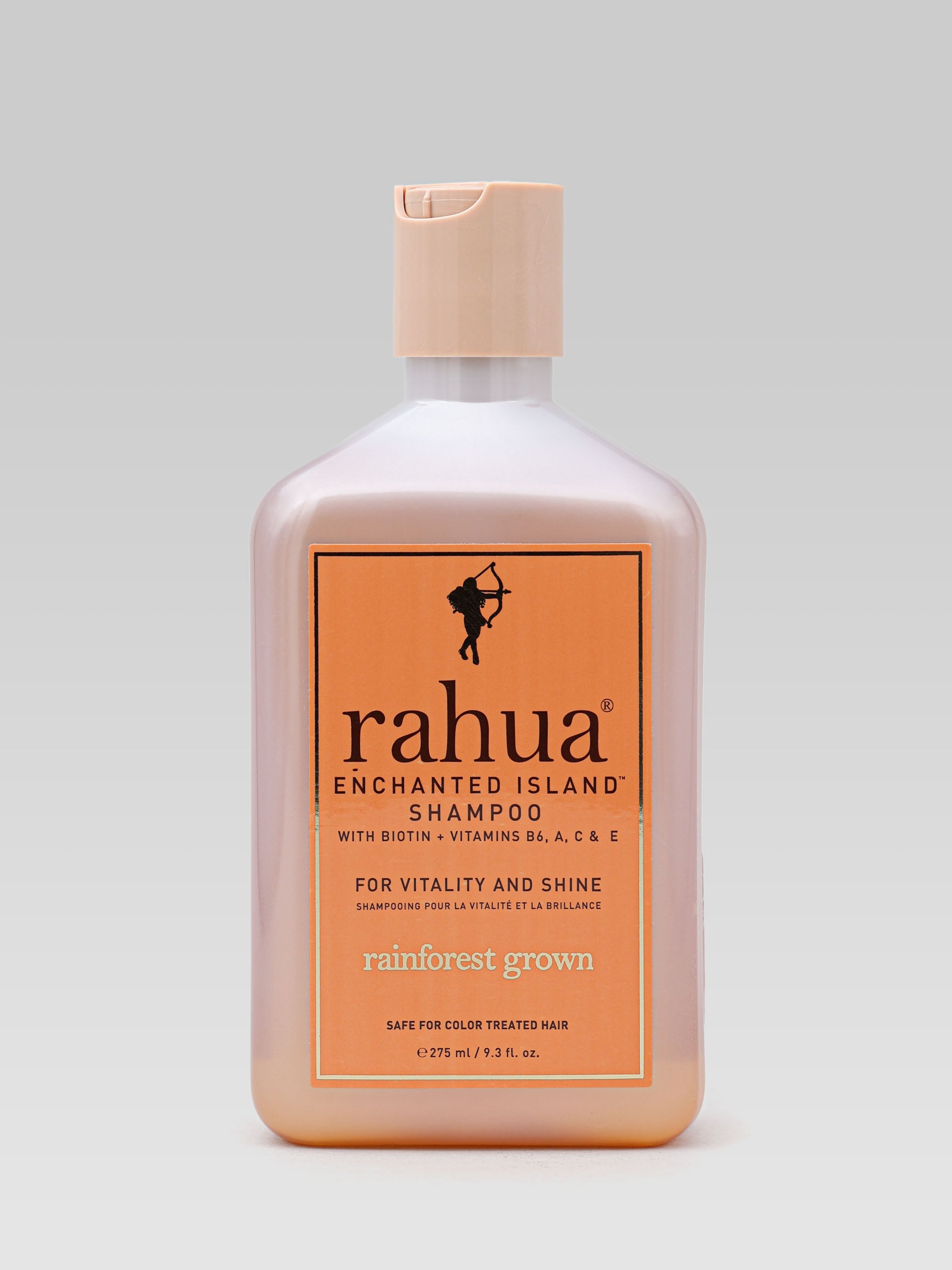 Rahua Enchanted Island Shampoo with biotin, vitamins b6, a, c and e for vitality and shine product shot 