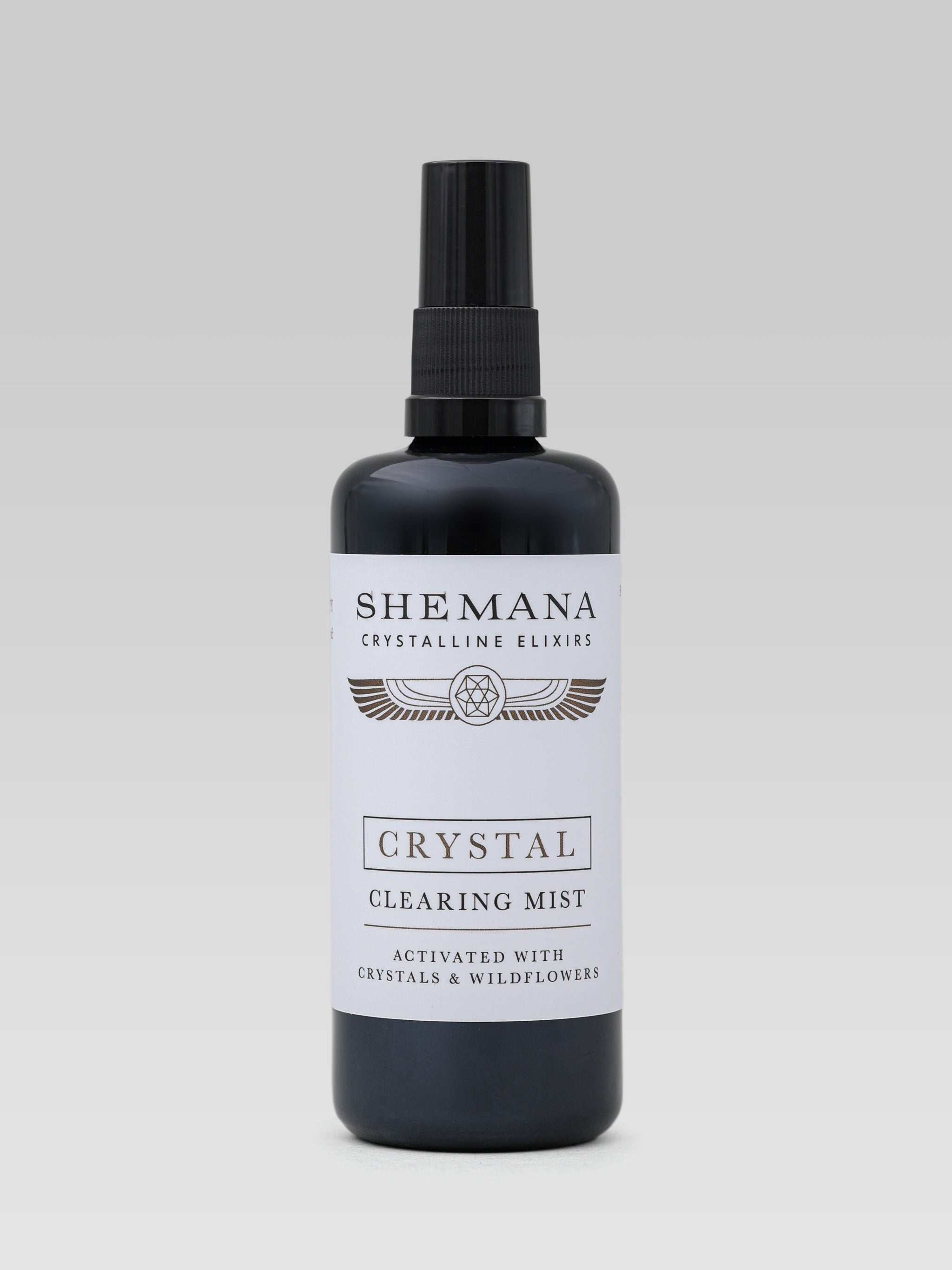 Shemana Crystal Clearing Mist Activated with Crystals and Wildflowers product shot 