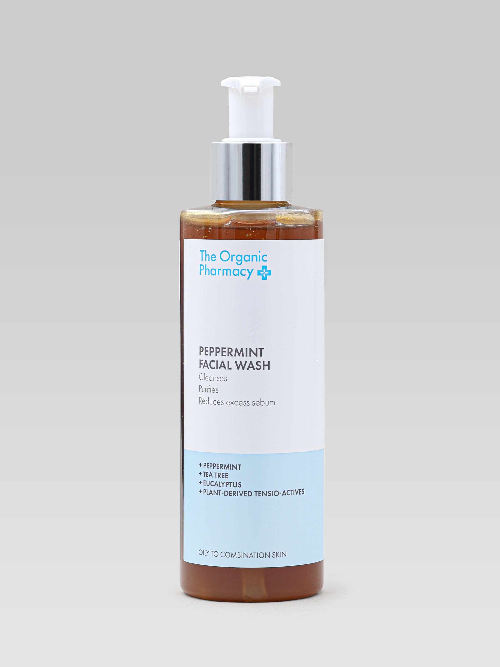 THE ORGANIC PHARMACY Peppermint Facial Wash Cleanses, Purifies, Reduces excess sebum Oily to Combination skin product shot