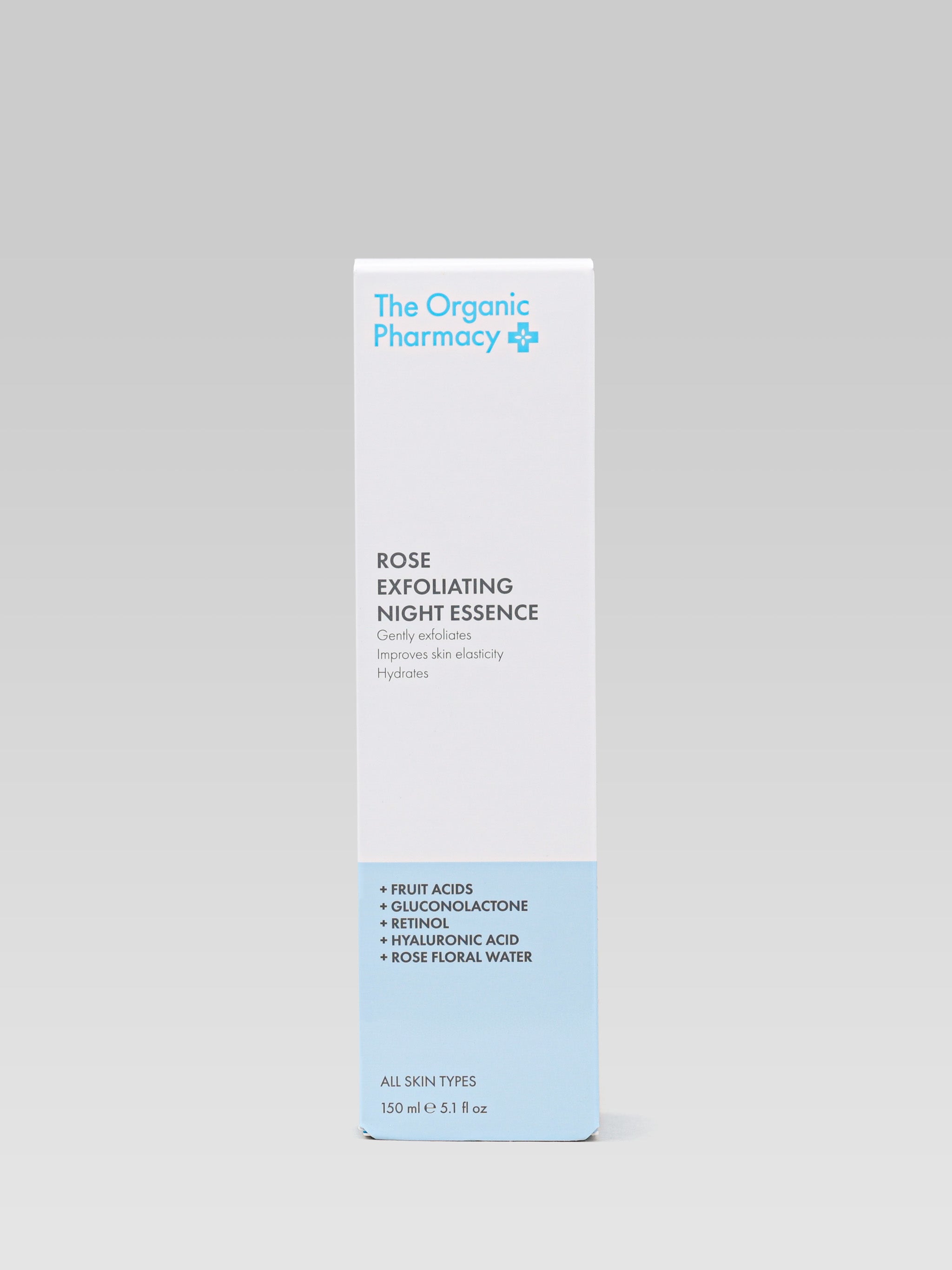 THE ORGANIC PHARMACY Rose Exfoliating Night Essence packaging