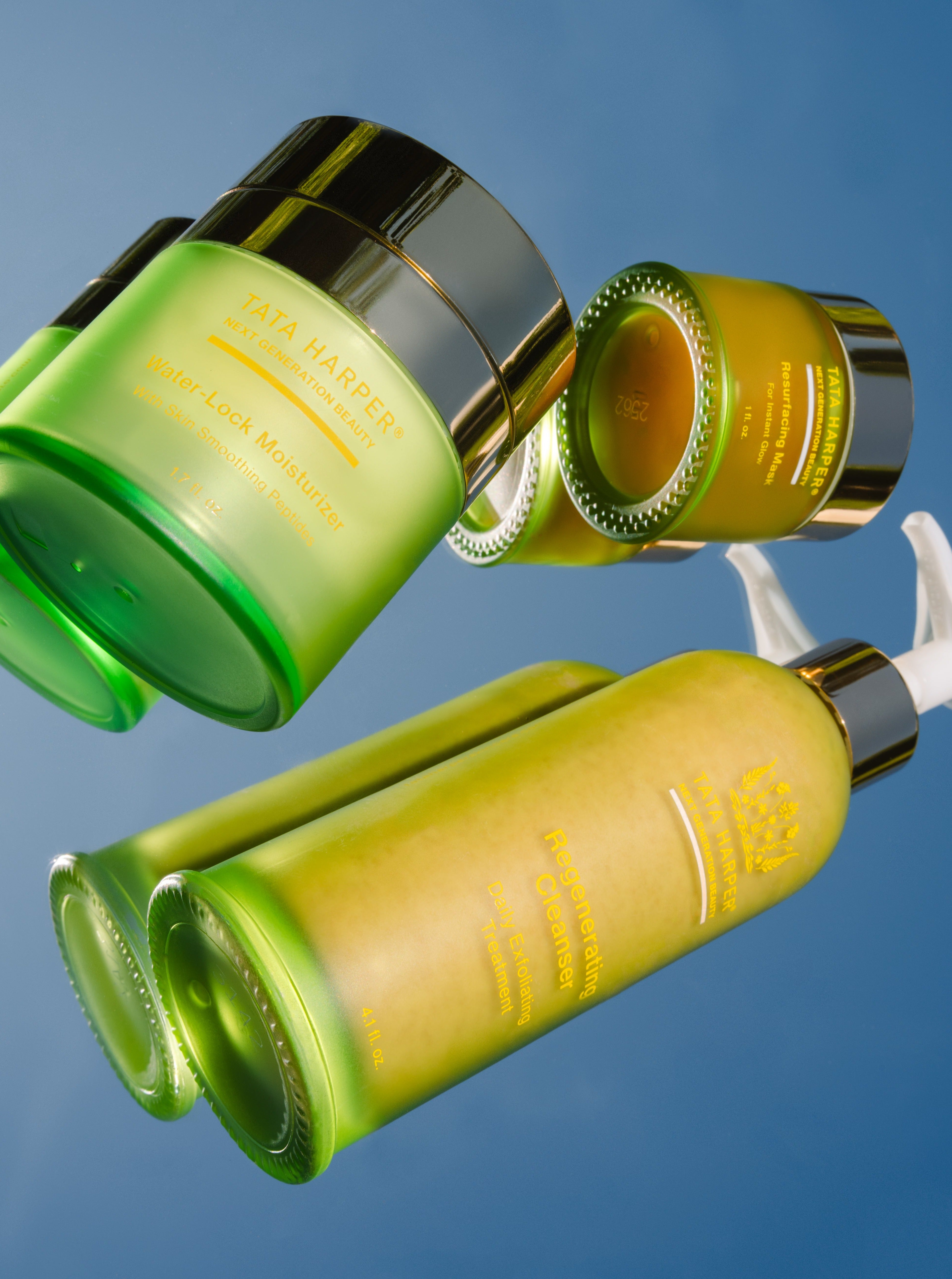 Tata Harper Water Lock Moisturizer Regenerating Cleanser Resurfacing Mask 