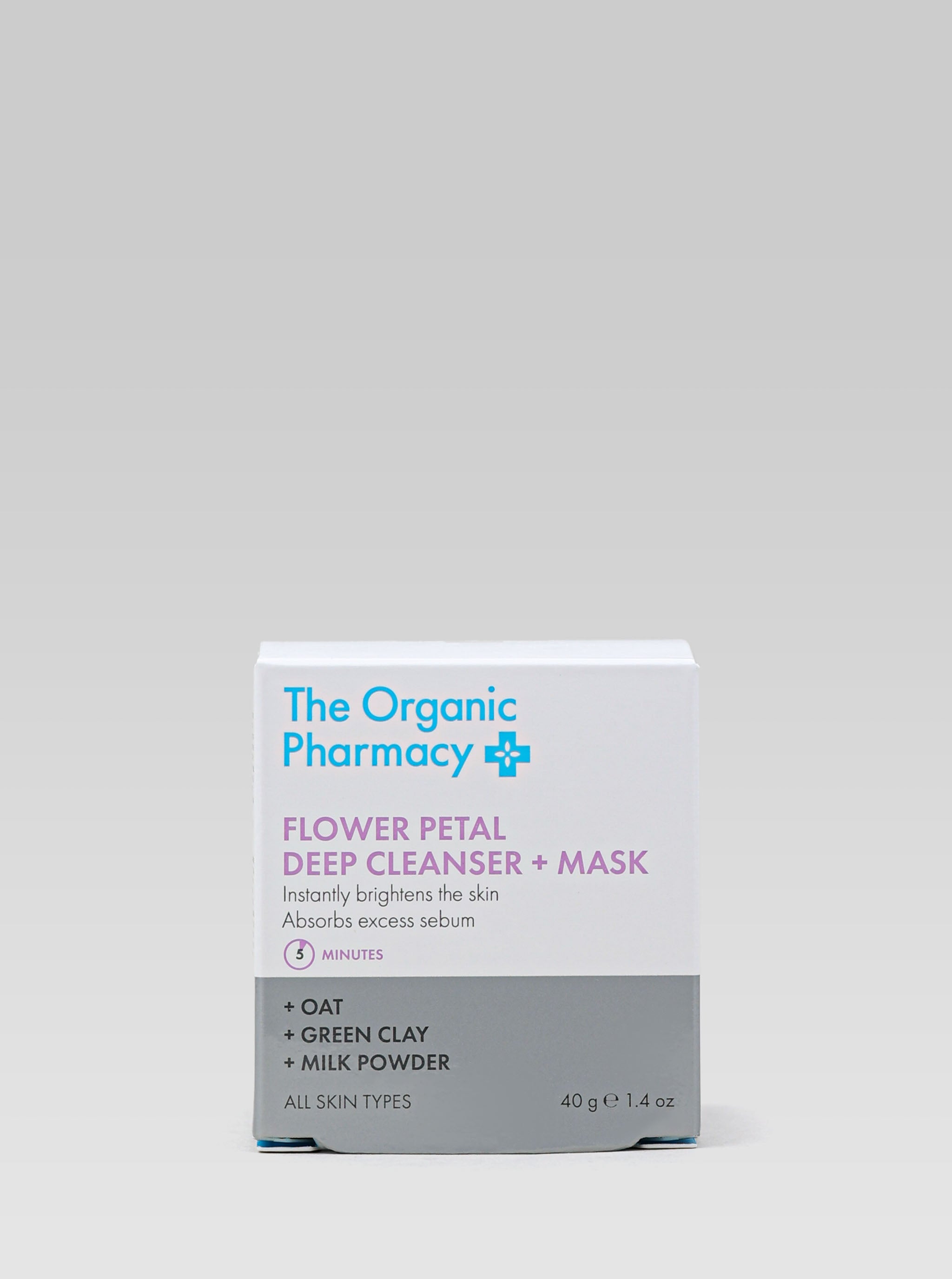 THE ORGANIC PHARMACY Flower Petal Deep Cleanser and Mask packaging