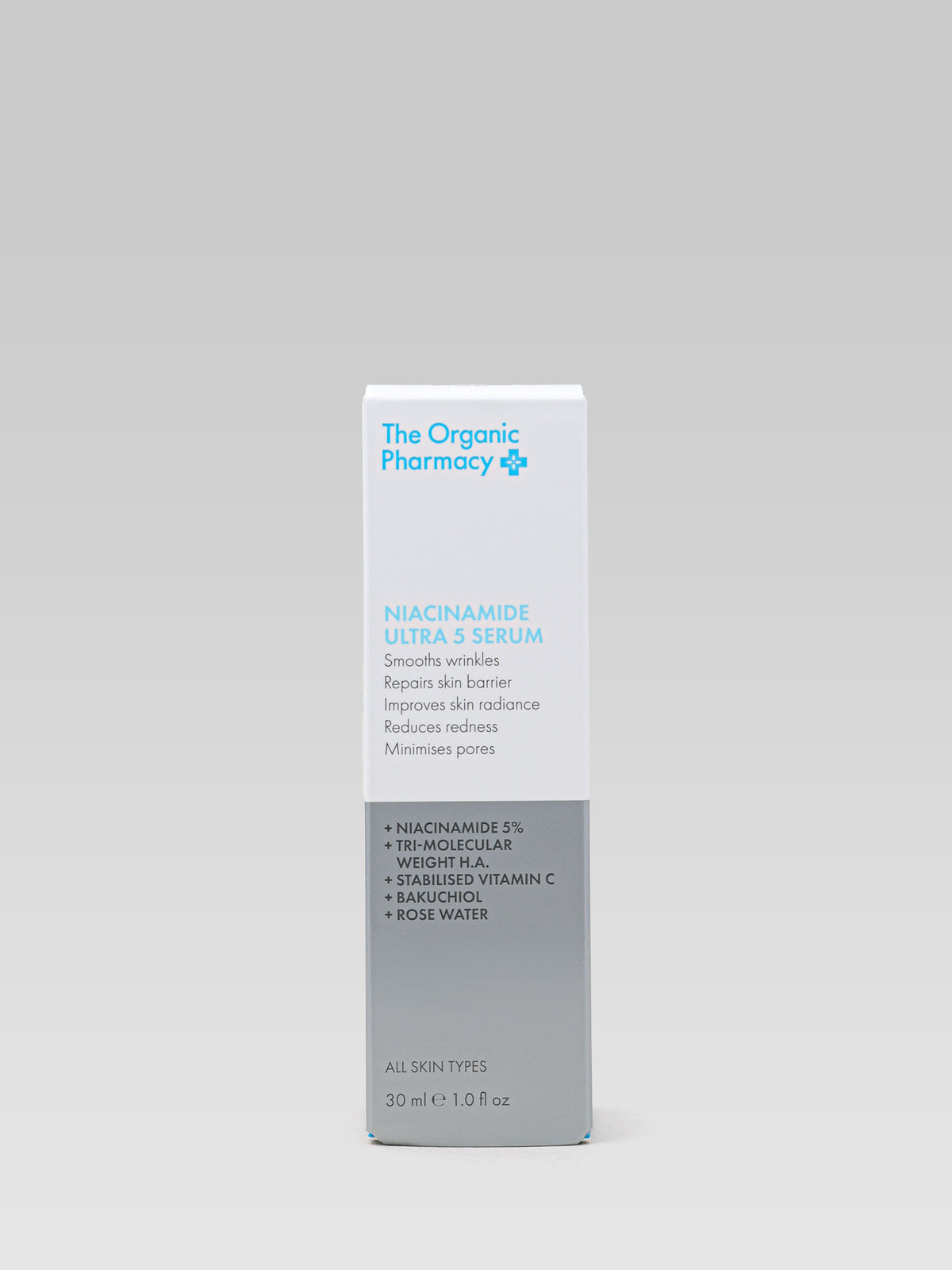The Organic Pharmacy Niacinamide Ultra 5 Serum packaging