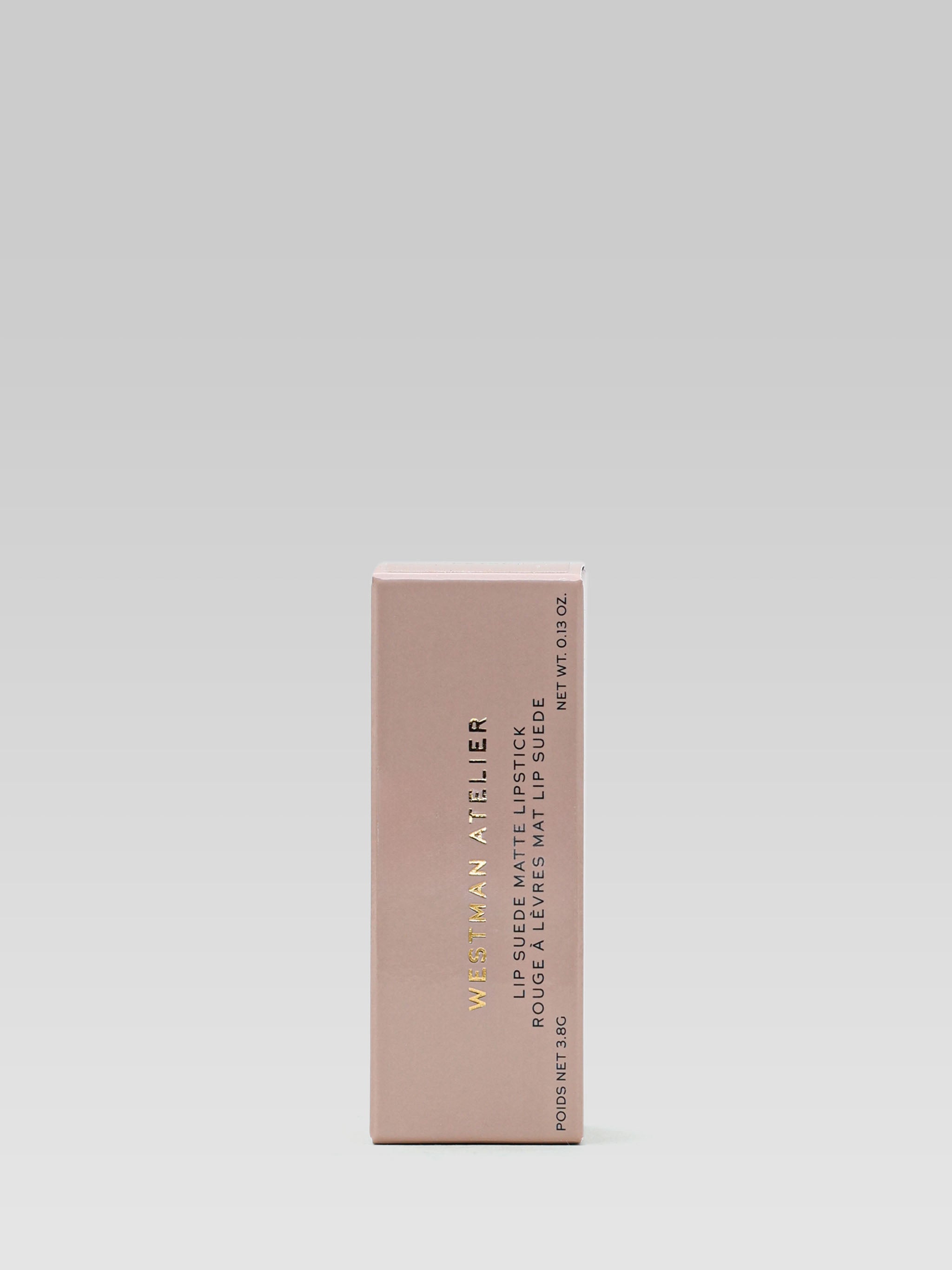 Westman Atelier Lip Suede Matte Lipstick in LFG packaging