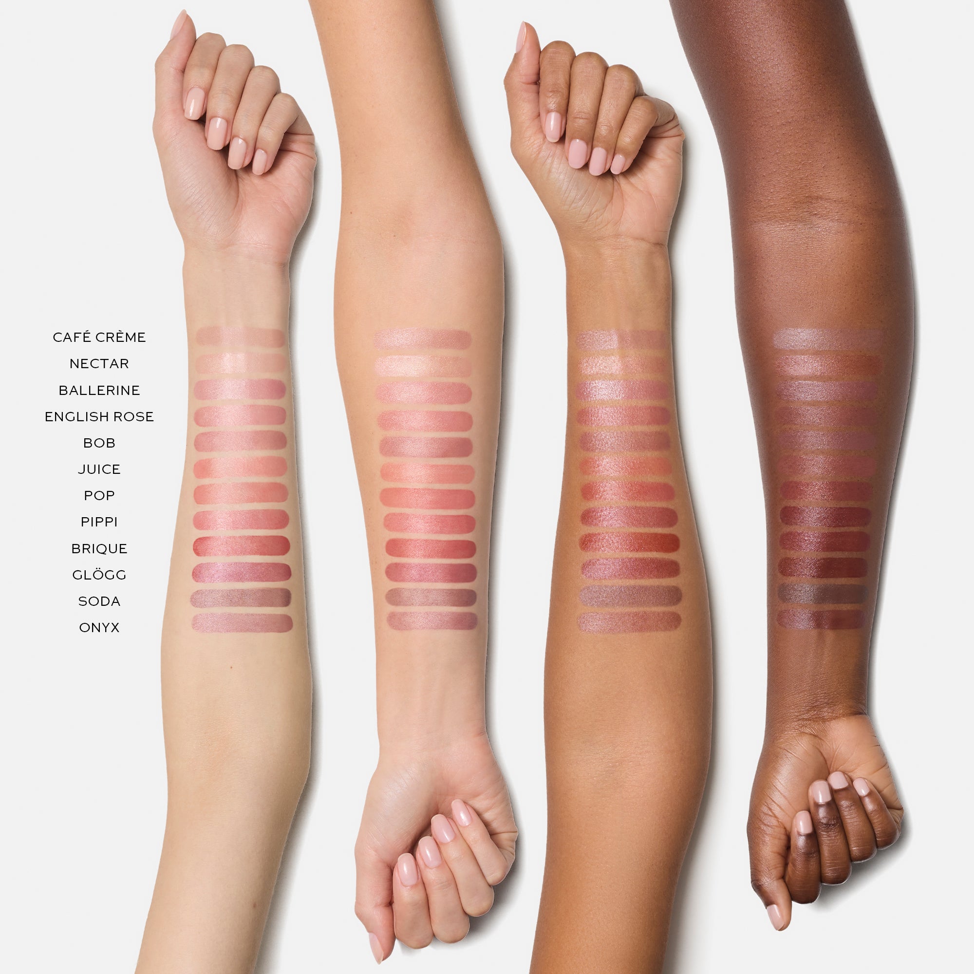 WESTMAN ATELIER HydroBalm Tinted Lipstick Arm Swatches