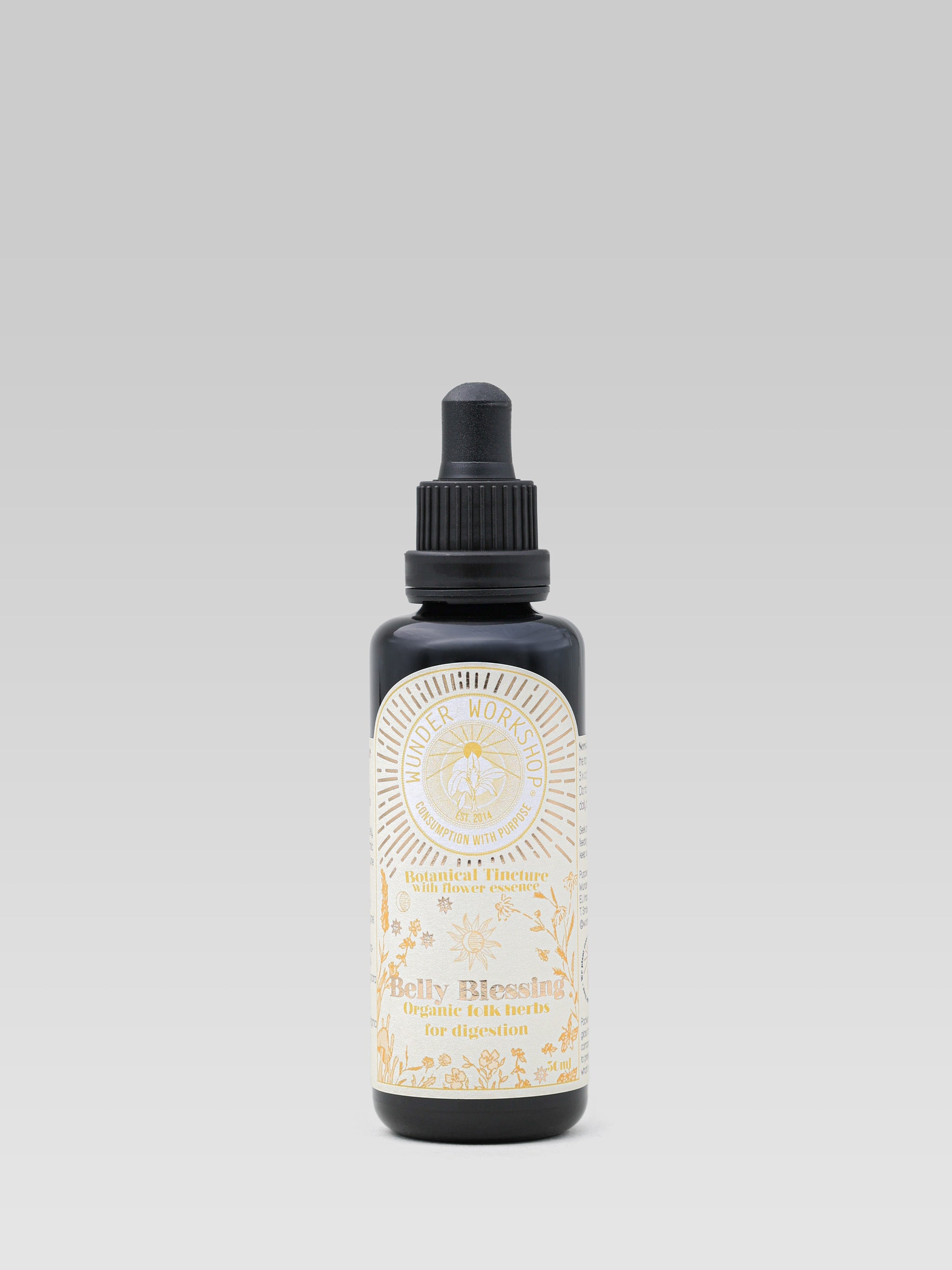 WUNDER WORKSHOP Botanical Tinctur Belly Blessing with flower essence organic folk herbs for digestion product shot