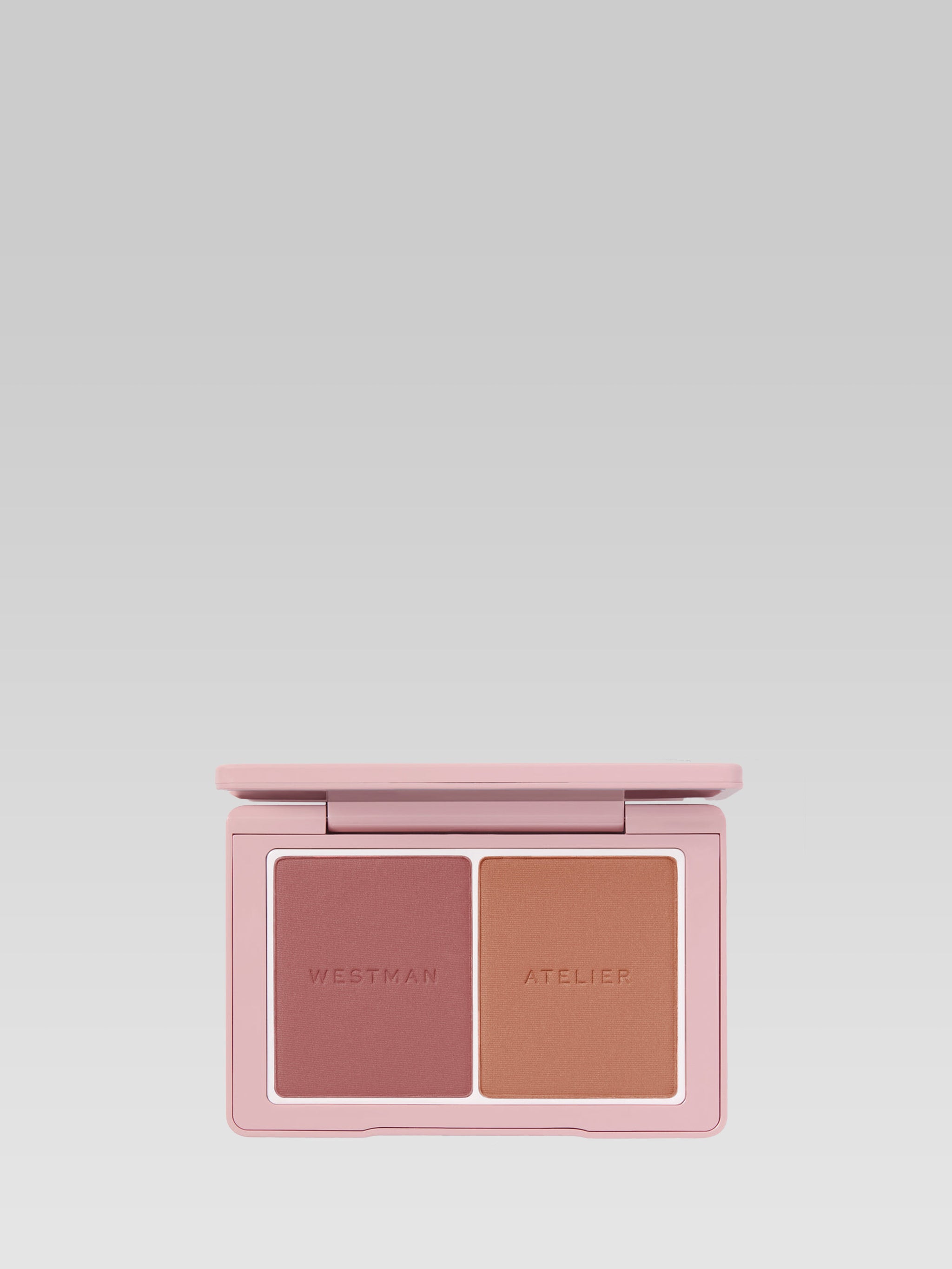 WESTMAN ATELIER Powder Blush Duo in Suede Sable product shot