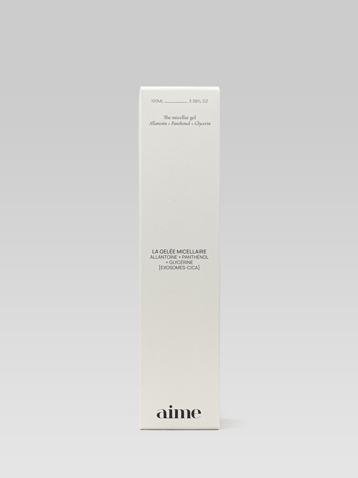AIME The Micellar Gel facial cleanser packaging