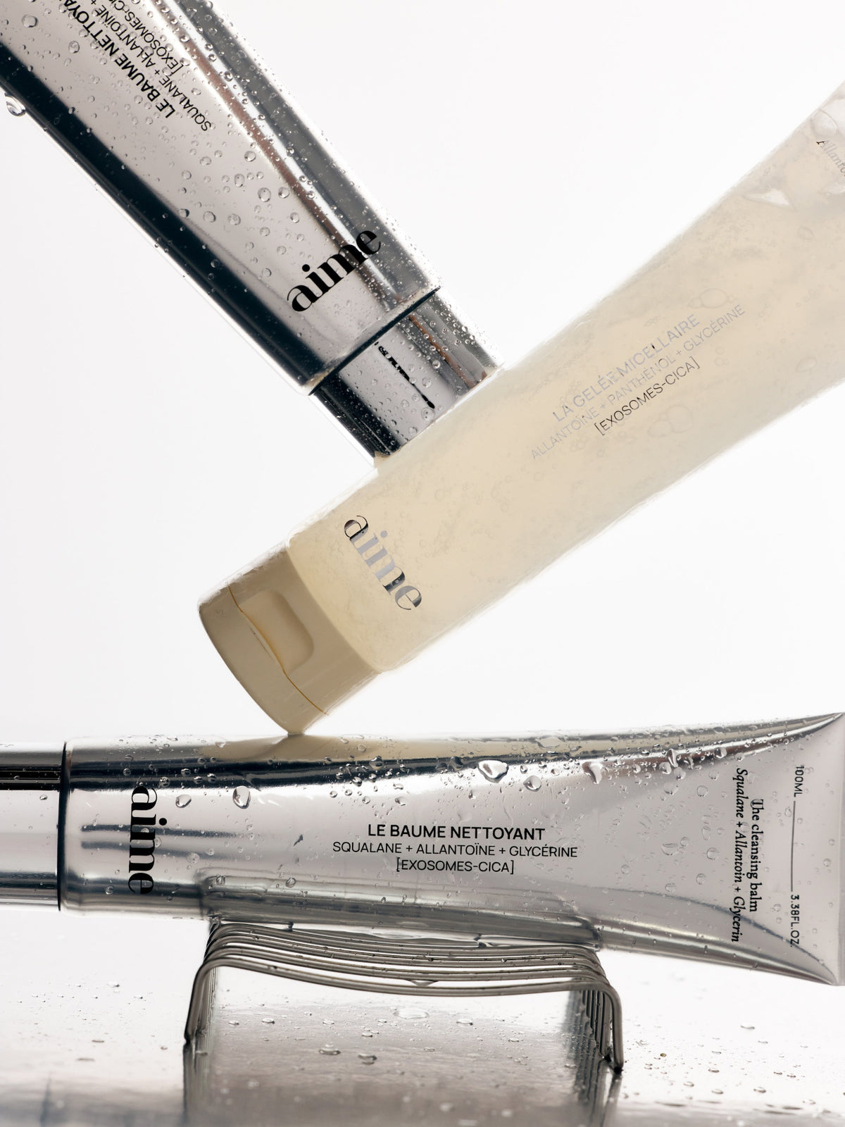 AIME The Micellar Gel cleanser texture for gentle facial cleansing