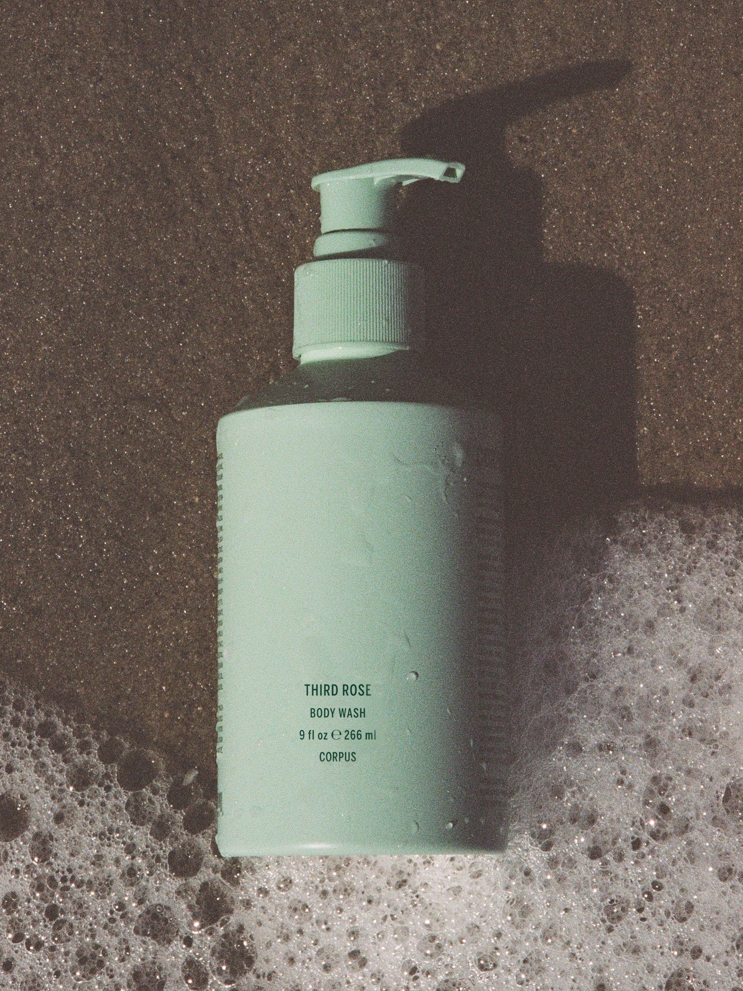Corpus Botanicals Body Wash Third Rose in bath foam