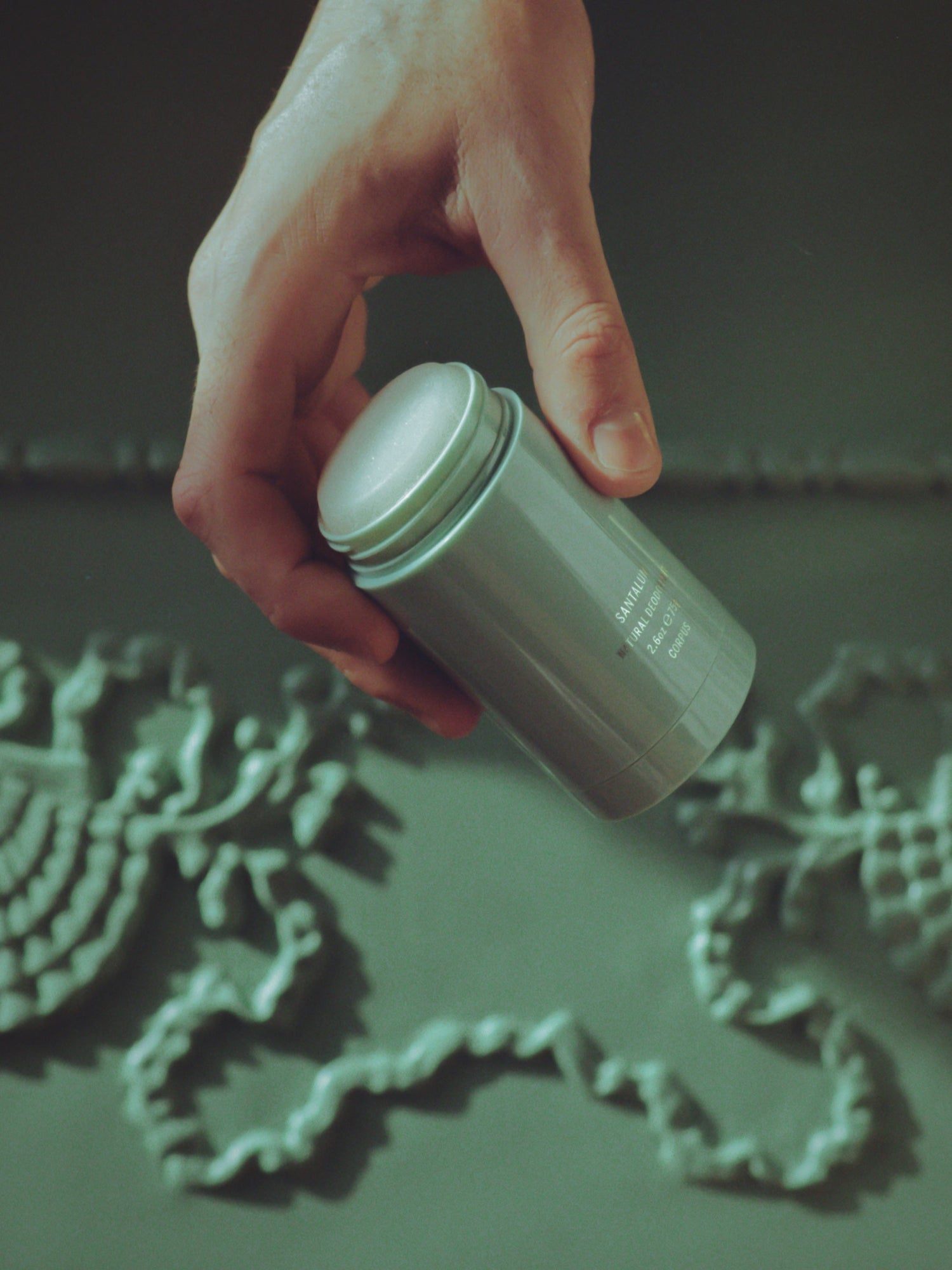 CORPUS Natural Deodorant Santalum held in hand