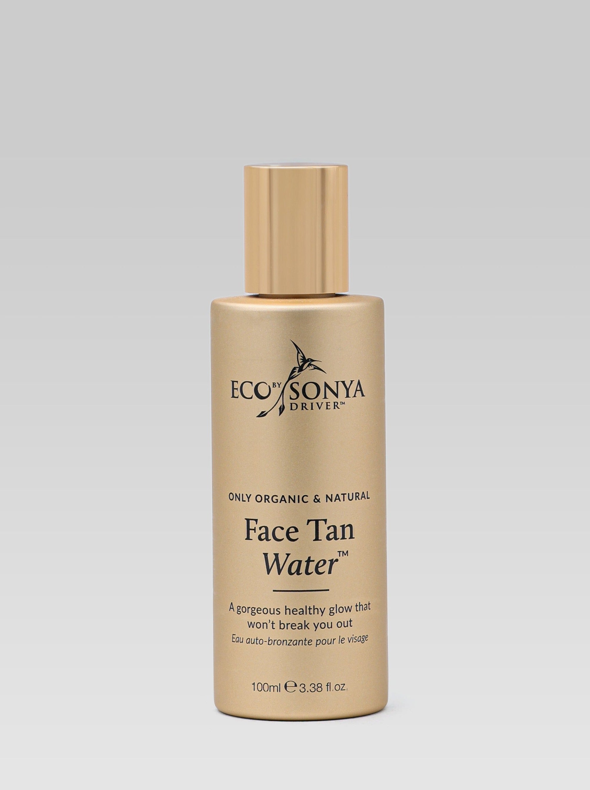 eco by sonya face tan water a gorgeous healthy glow that won't break you out only organic and natural product shot
