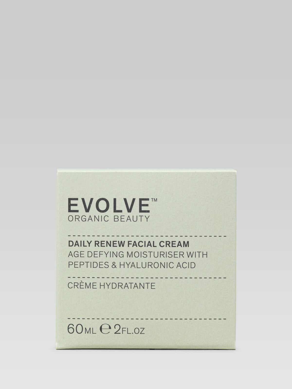 Evolve Organic Beauty Daily Renew Facial Cream in 60ml signature packaging