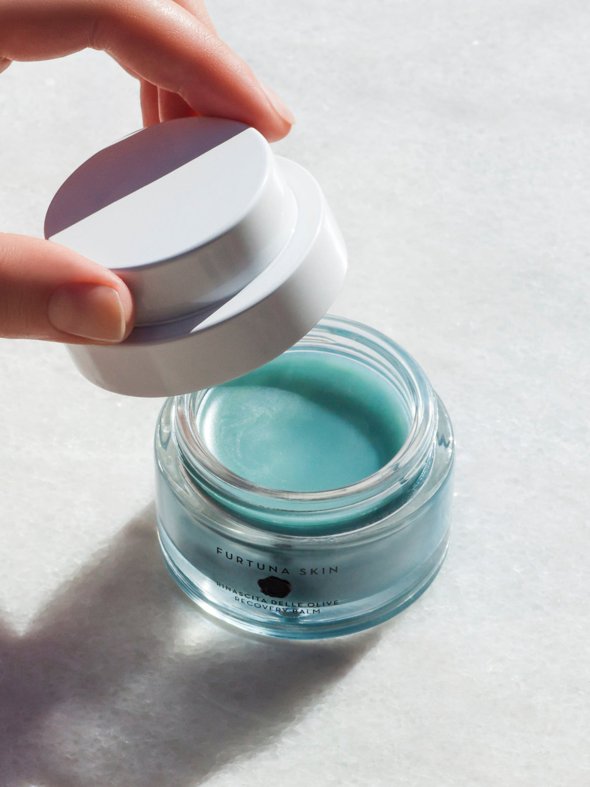 Furtuna Skin Replenish Balm Rinascita Delle Olive blue balm texture