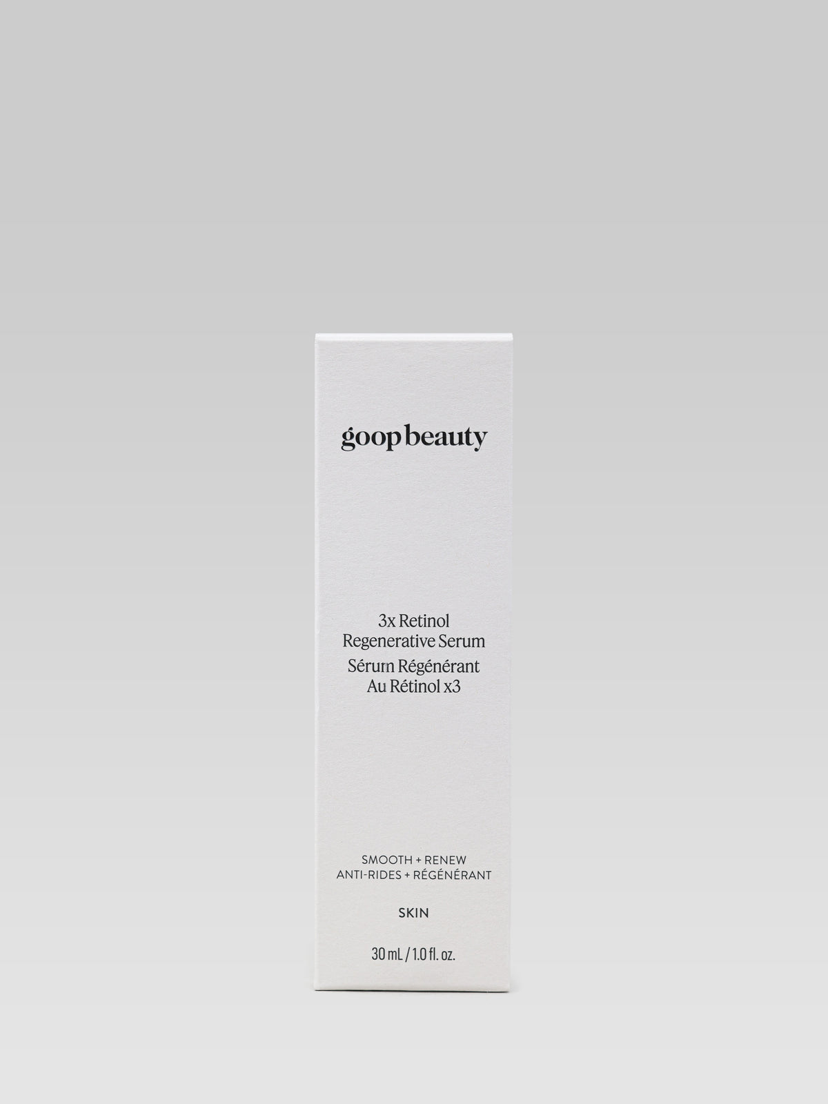 goop beauty 3x Retinol Regenerative Serum packaging