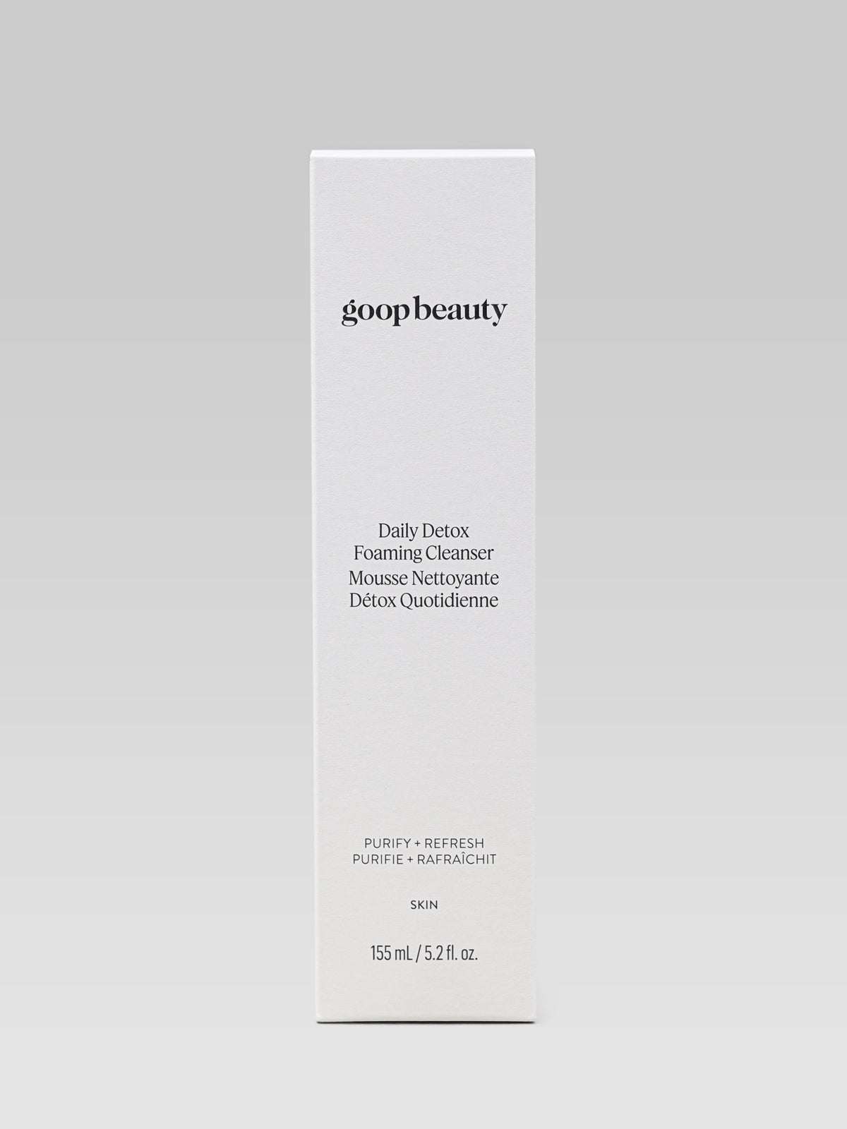 goop beauty Daily Detox Foaming Cleanser packaging