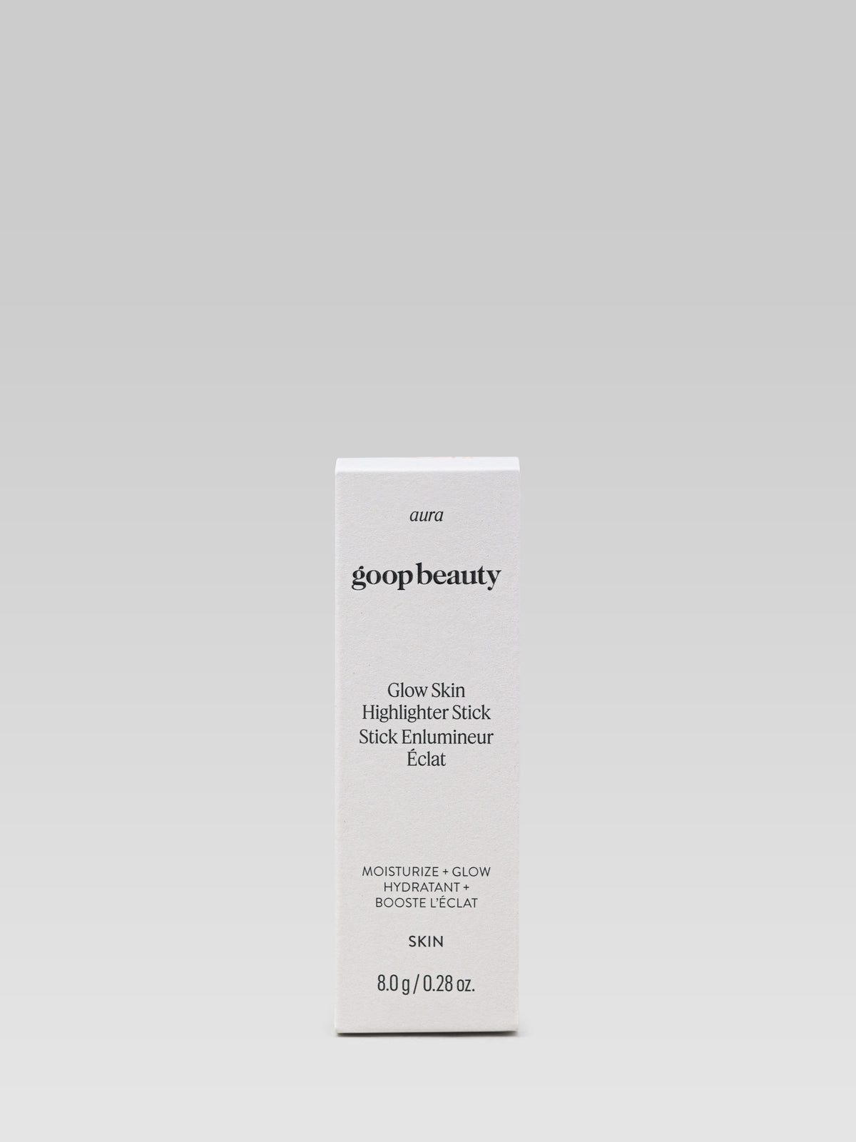 goop beauty Glow Skin Highlighter Stick in Aura packaging