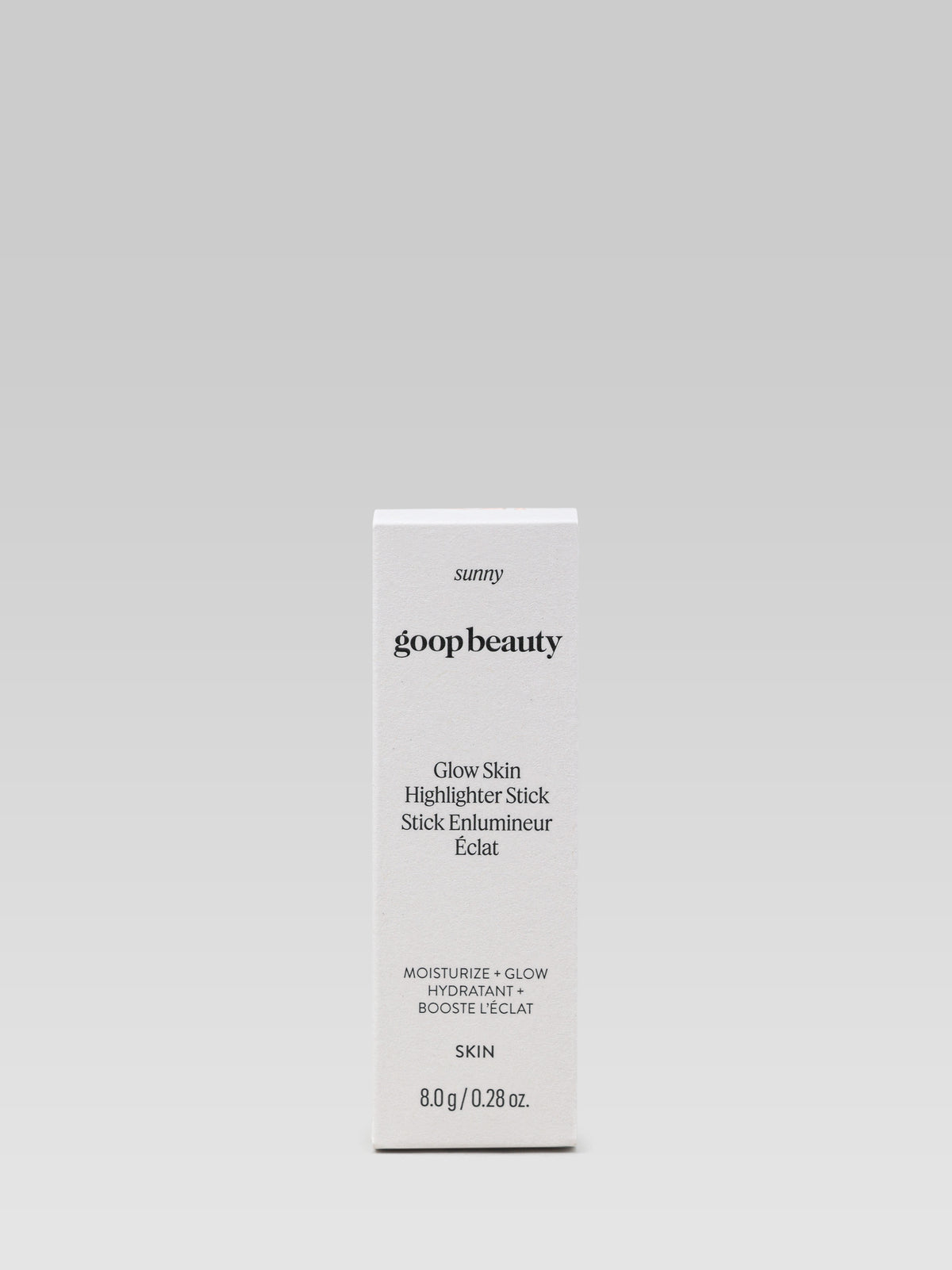 GOOP BEAUTY Glow Skin Highlighter Stick in Sunny packaging
