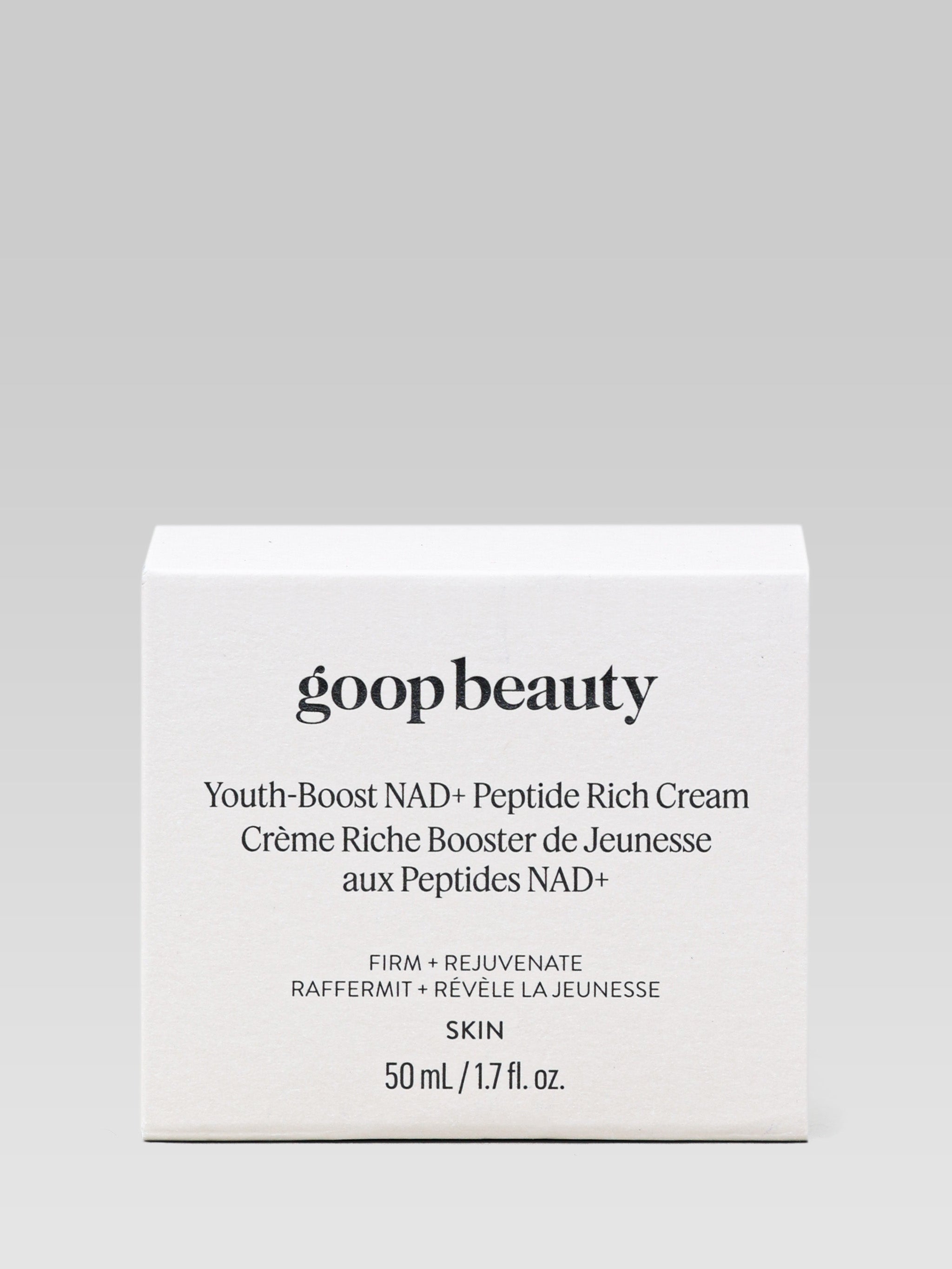 goop Youth-Boost NAD+ Peptide Rich Cream packaging