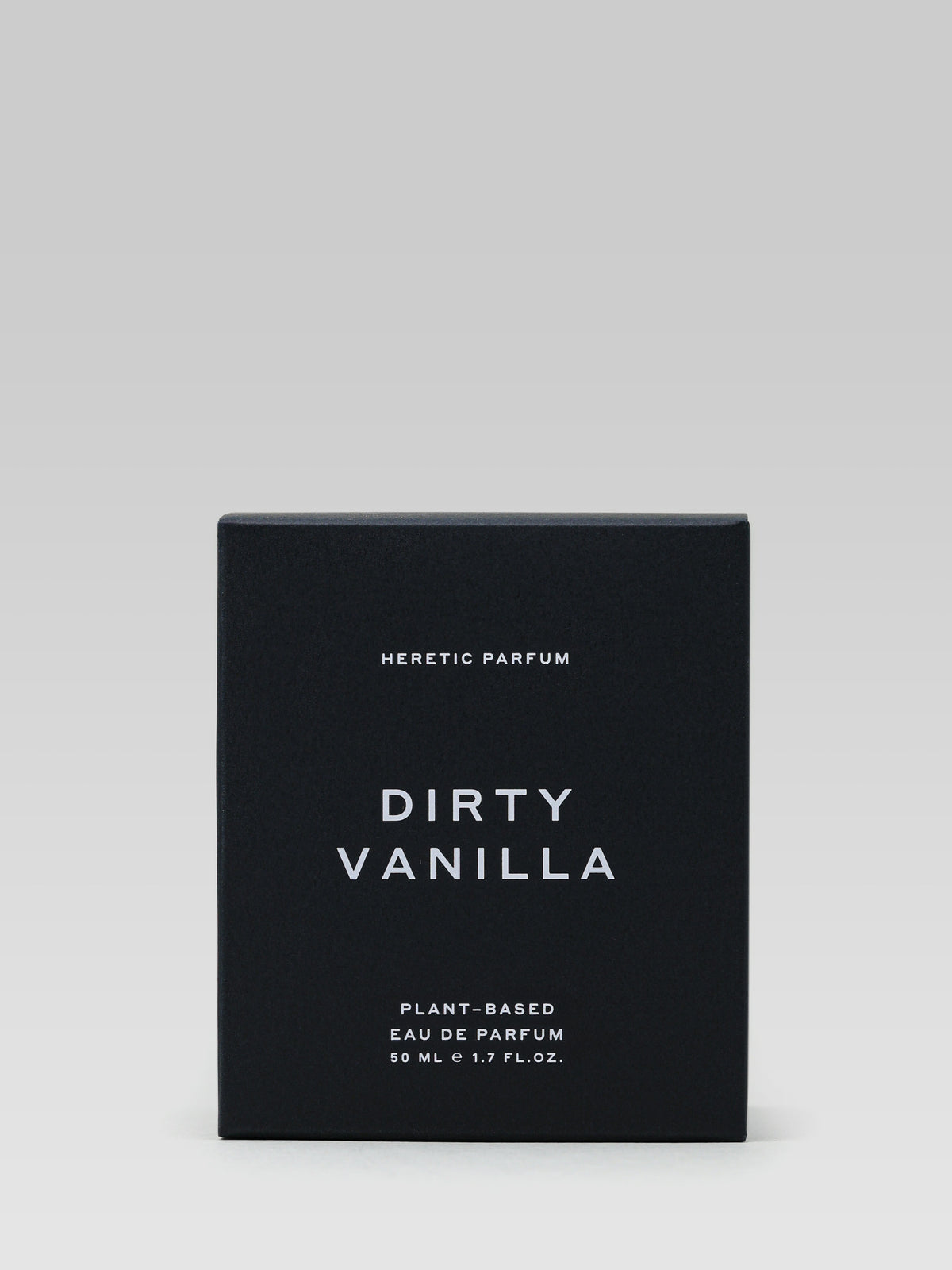 Heretic Parfum Dirty Vanilla 50ml Eau de Parfum packaging