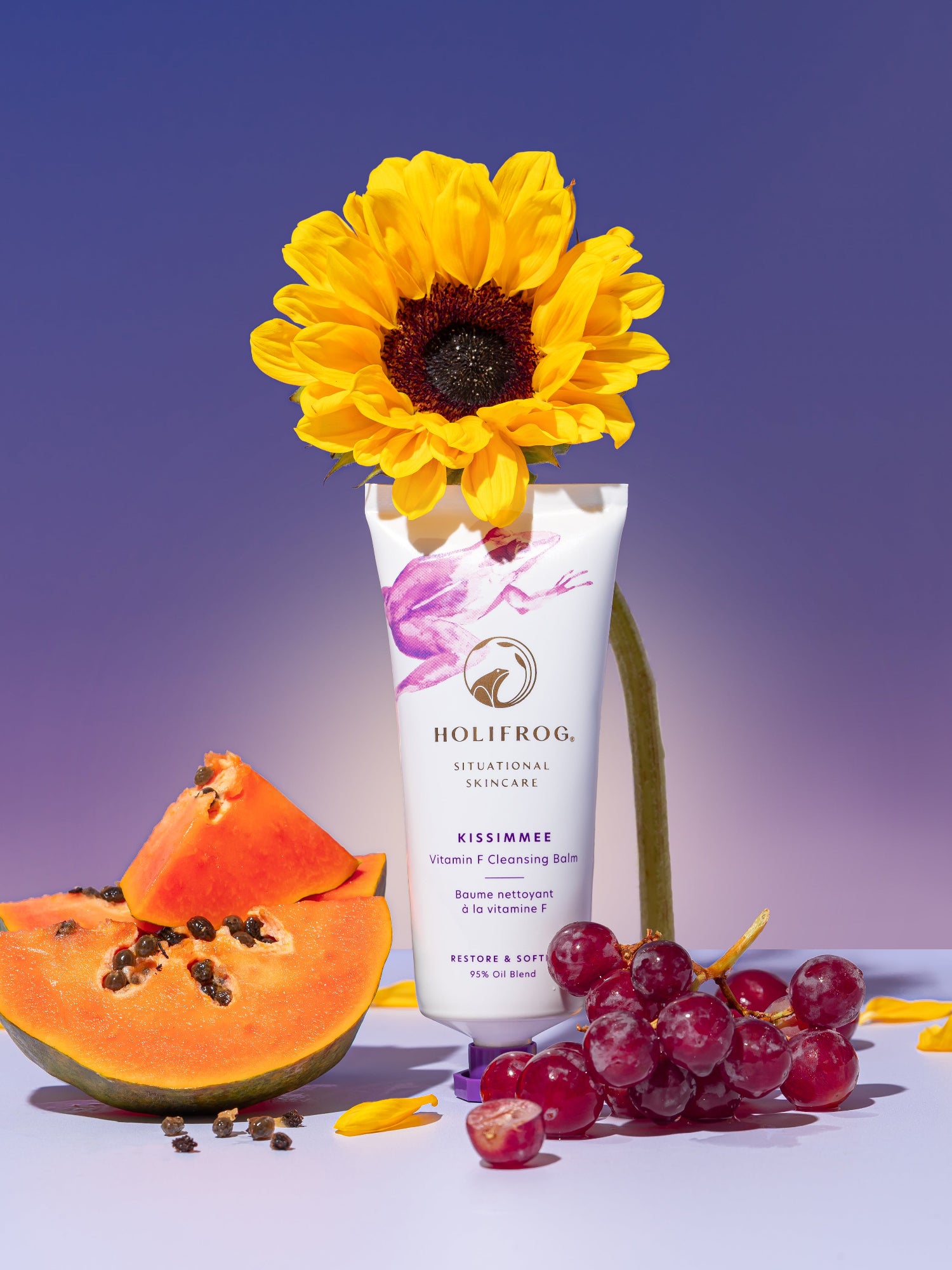 HOLIFROG Kissimmee Vitamin F Cleansing Balm with papaya, grapes and sunflower