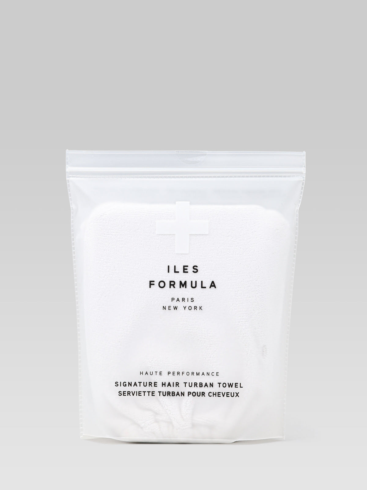 ILES FORMULA Hair Turban Towel White for hair drying