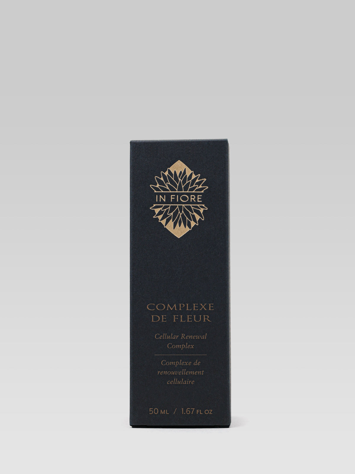 IN FIORE Complexe de Fleur Cellular Renewal Complex serum in its black and gold product packaging