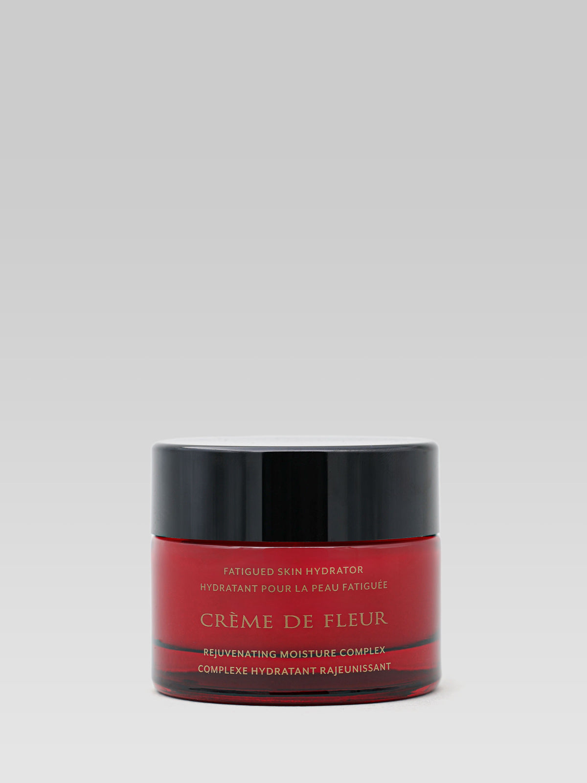 IN FIORE Crème de Fleur Rejuvenating Moisture Complex cream in a red glass jar