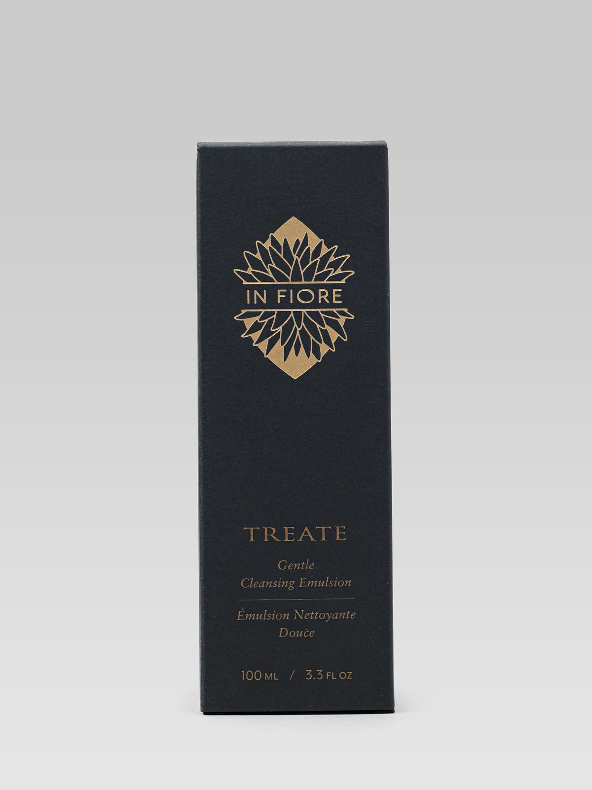 IN FIORE Treate Gentle Cleansing Emulsion 100 ml black and gold product box