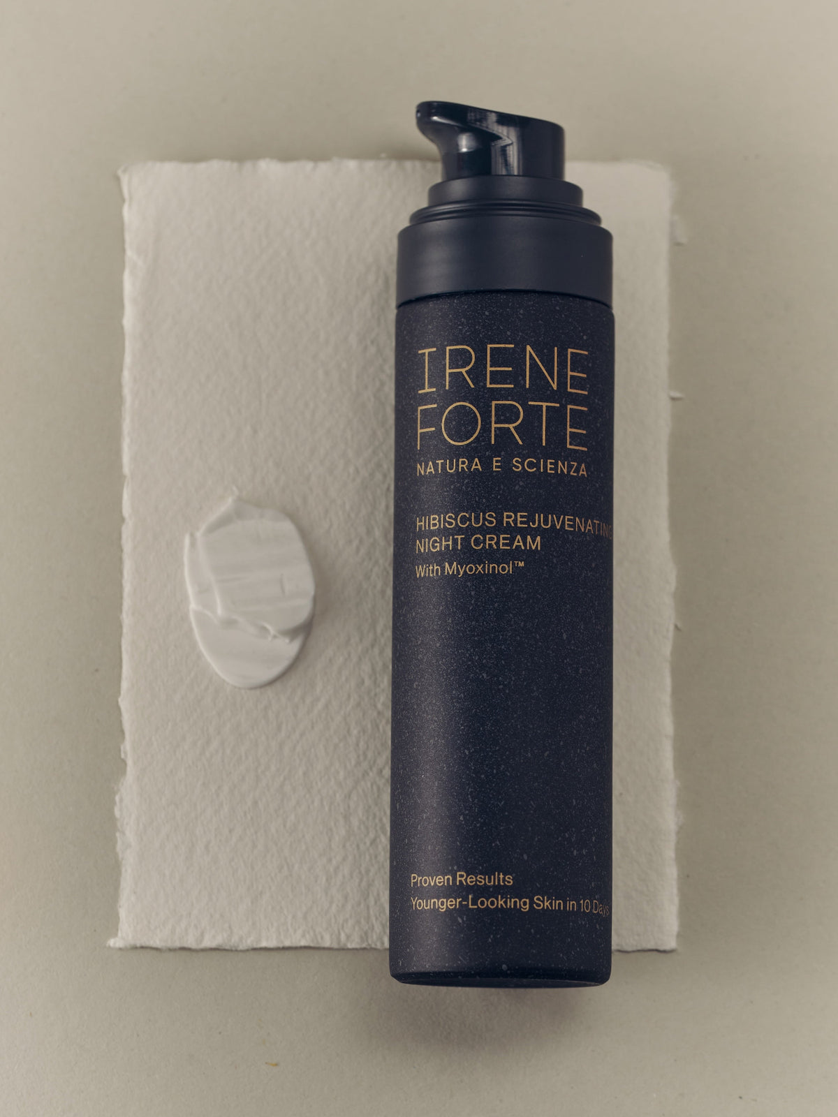 IRENE FORTE Hibiscus Rejuvenating Night Cream with cream texture