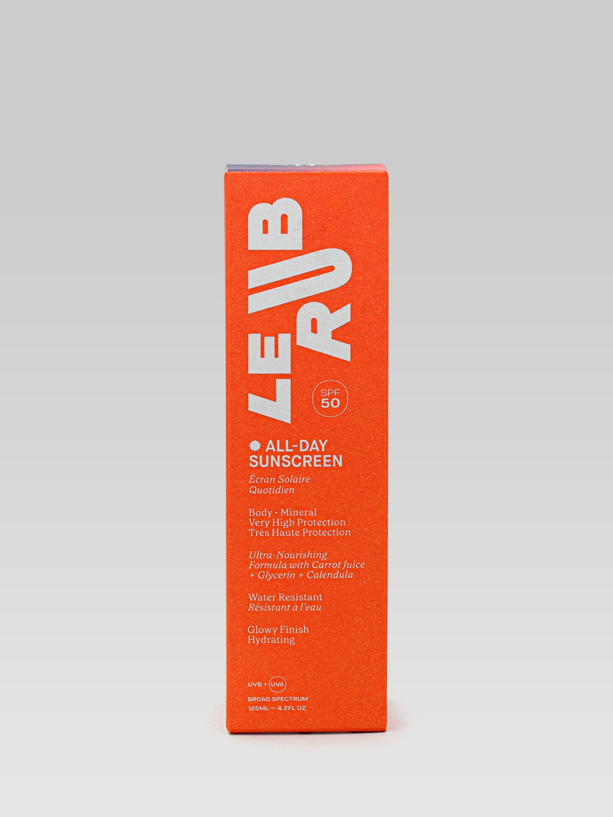 LE RUB All-Day Sunscreen Body SPF 50 packaging