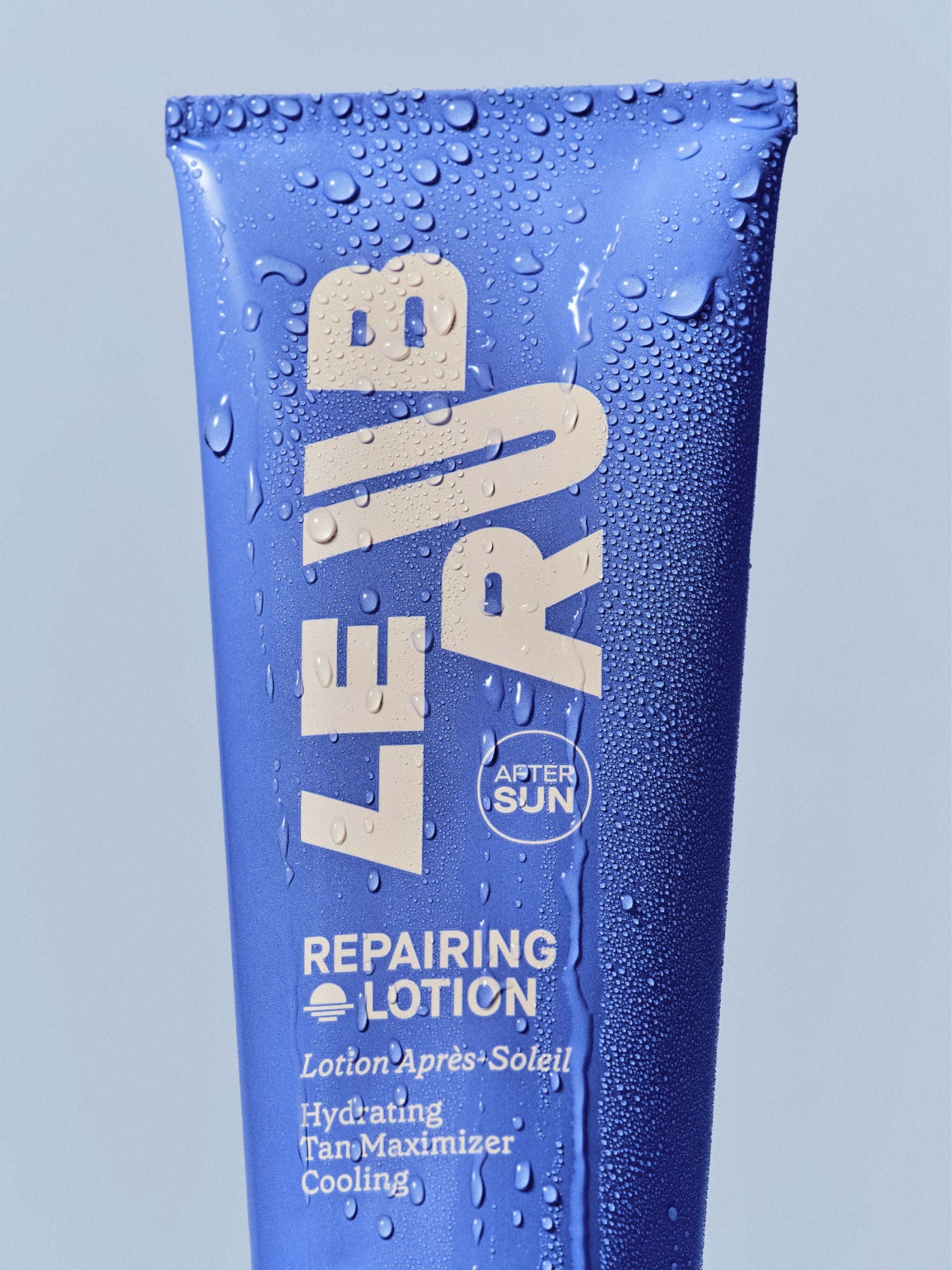 LE RUB Repairing Lotion with water droplets in Pantelleria