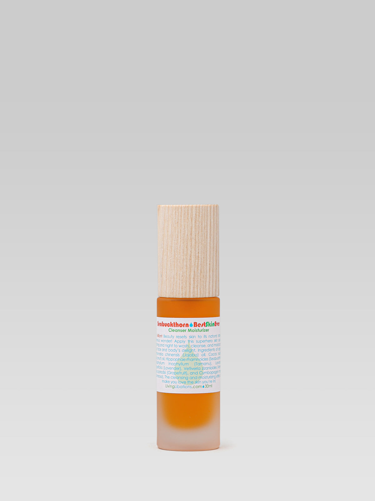 Living Libations Best Skin Ever Cleanser and Moisturizer with seabuckthorn travel size